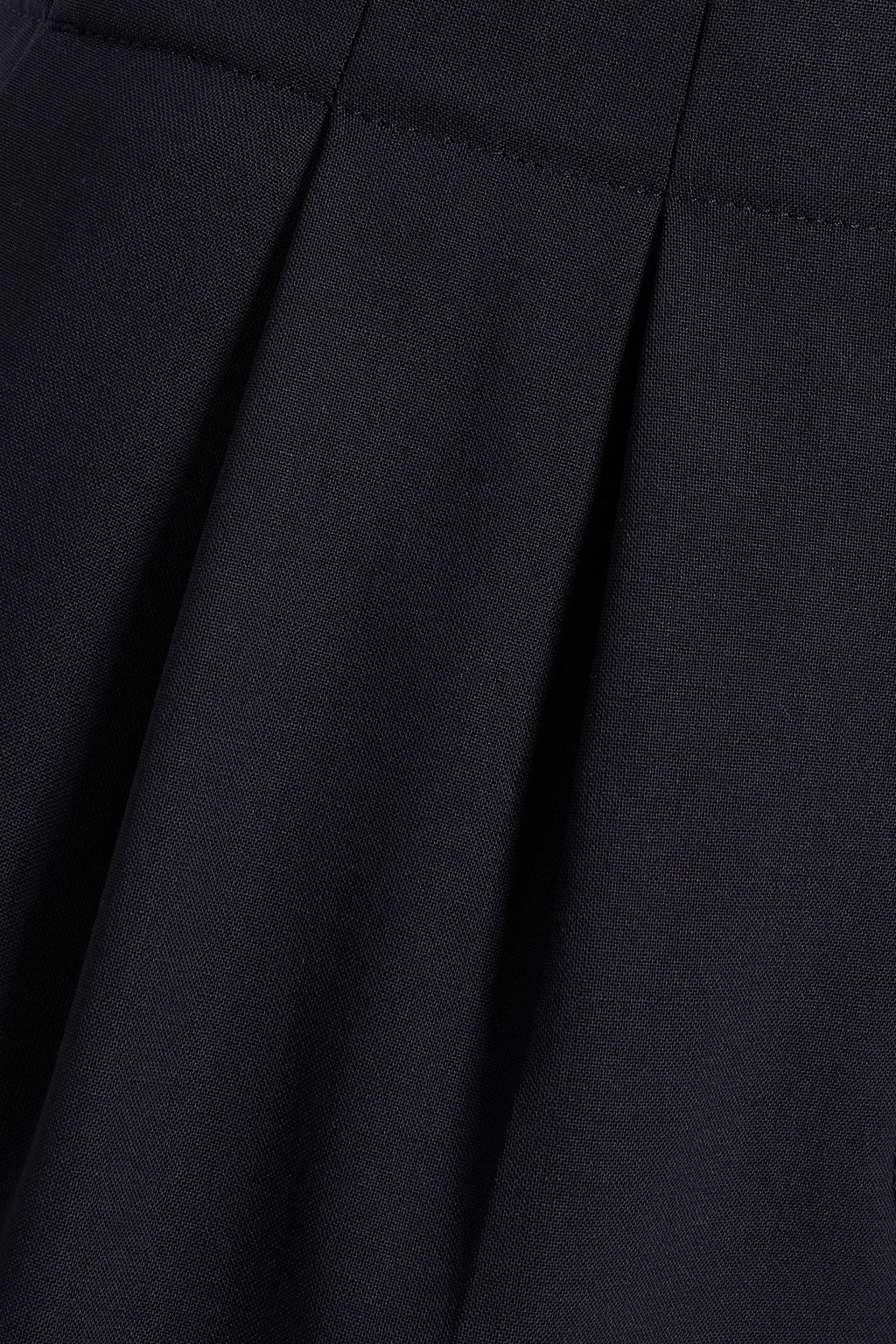 THEORY Pleated wool-blend straight-leg pants