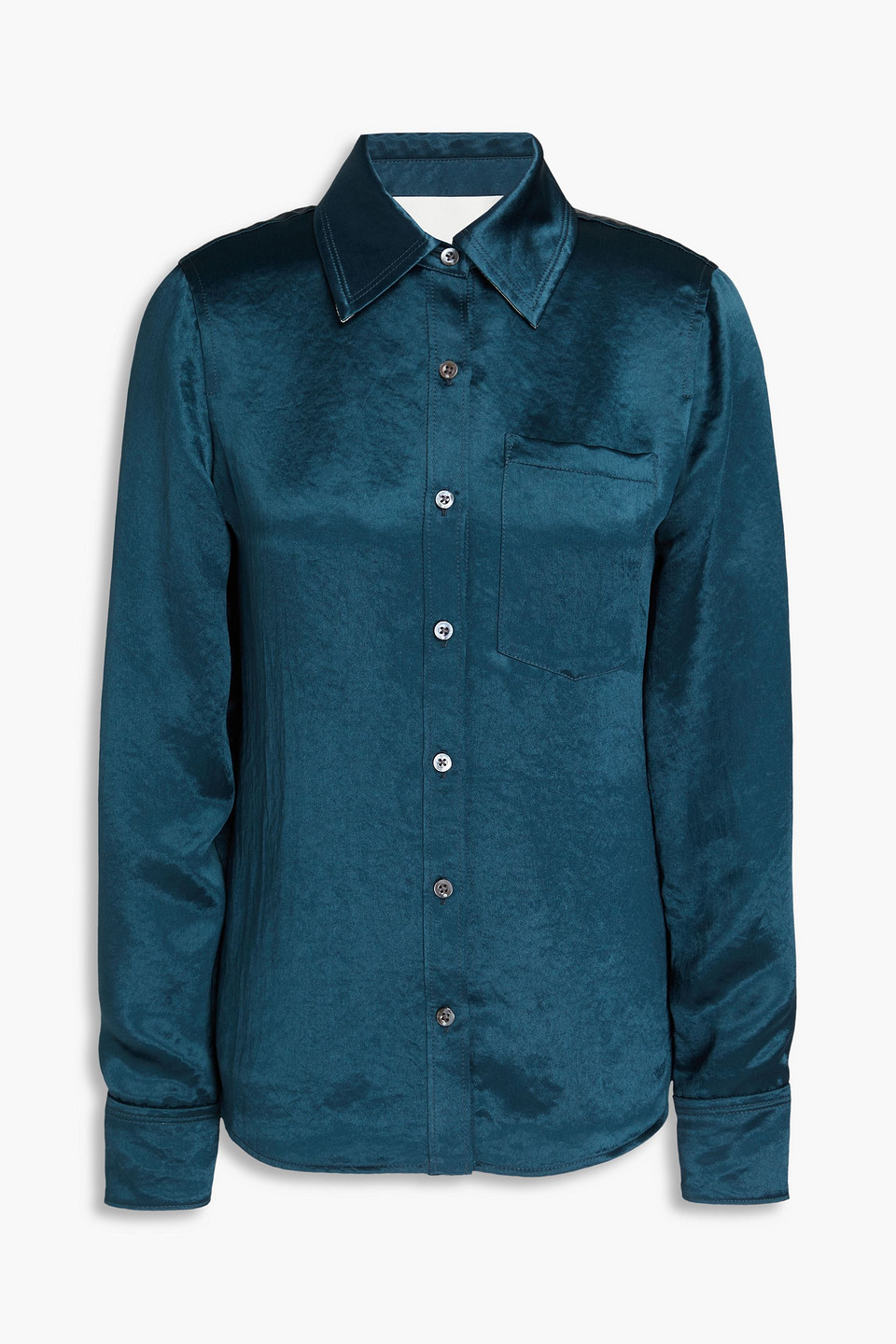 3.1 Phillip Lim Satin Shirt In Blue