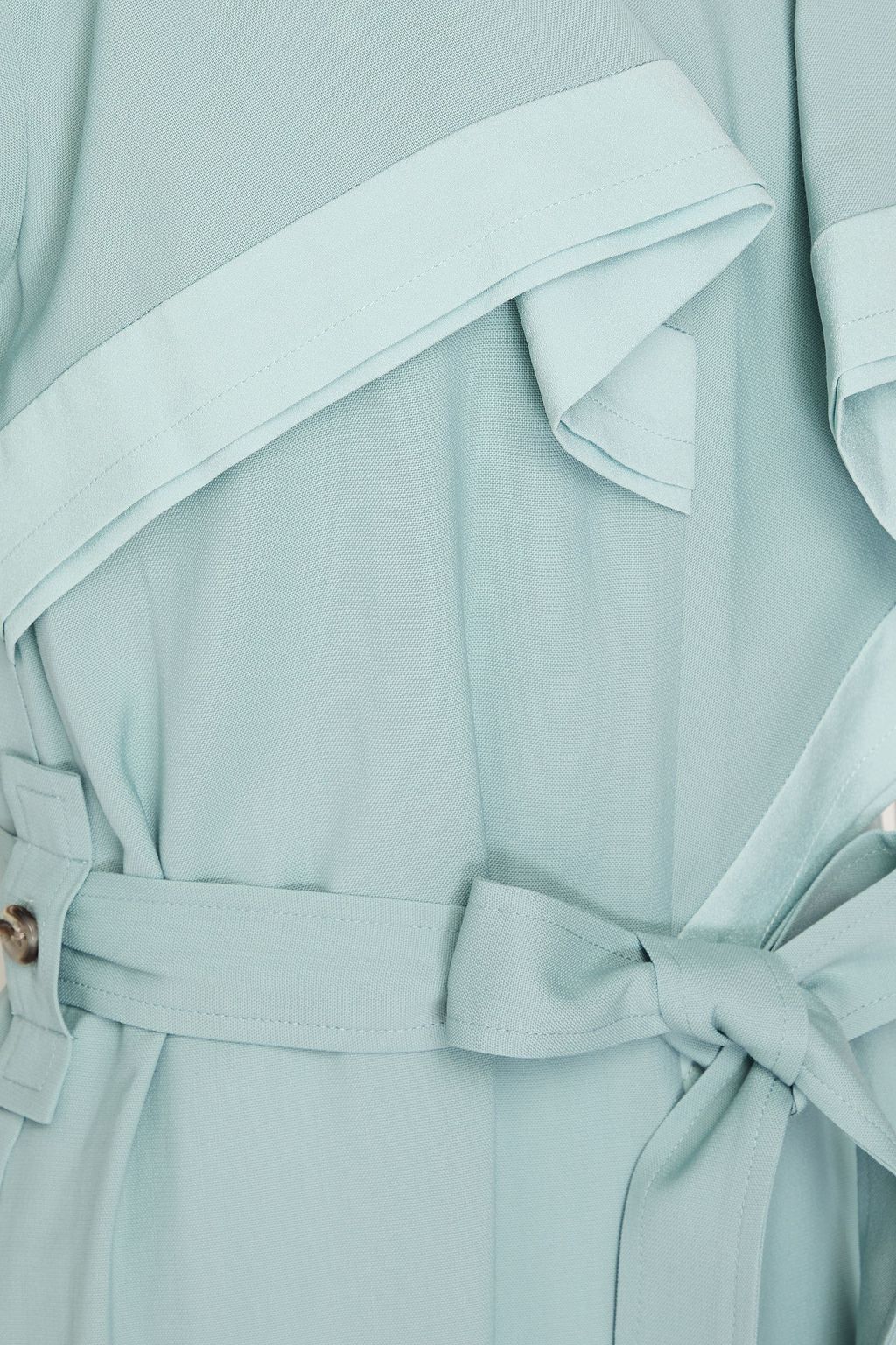 3.1 PHILLIP LIM فستان متوسط الطول من مزيج الصوف بتصميم منسدل