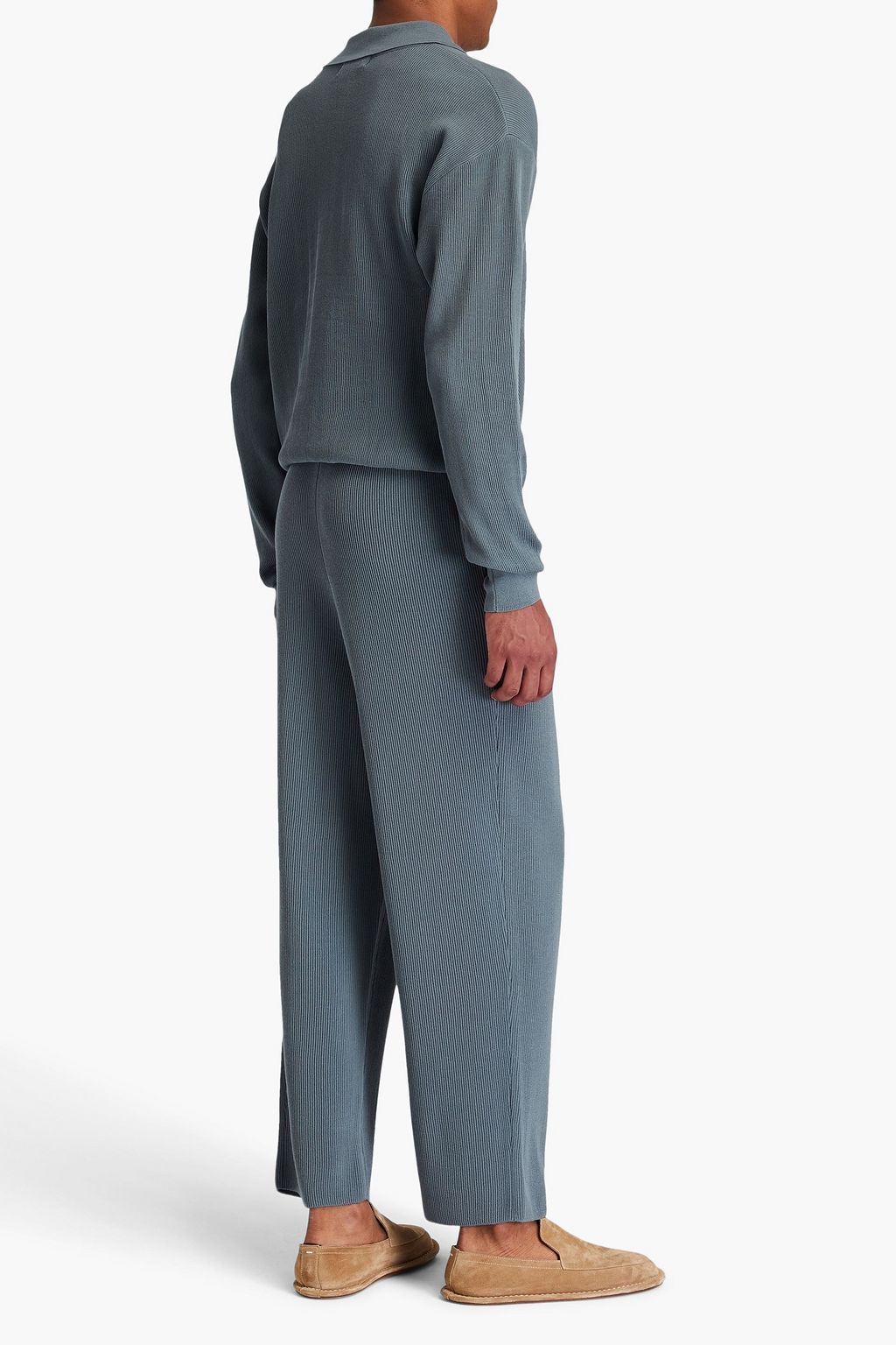 LE 17 SEPTEMBRE Ribbed cotton-blend drawstring sweatpants