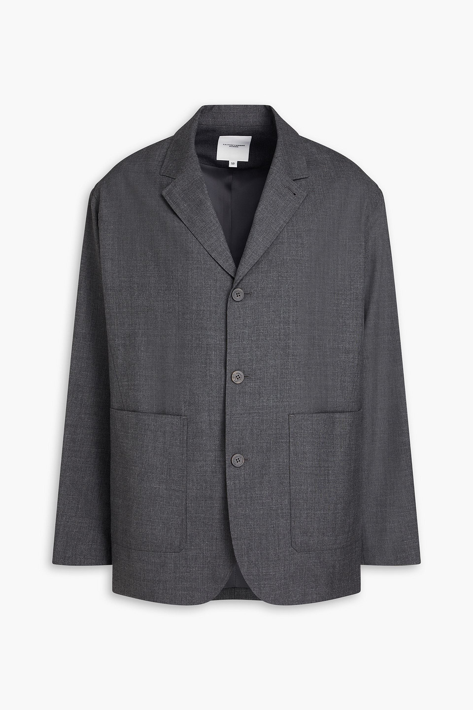 Le 17 Septembre Wool Blazer In Grey