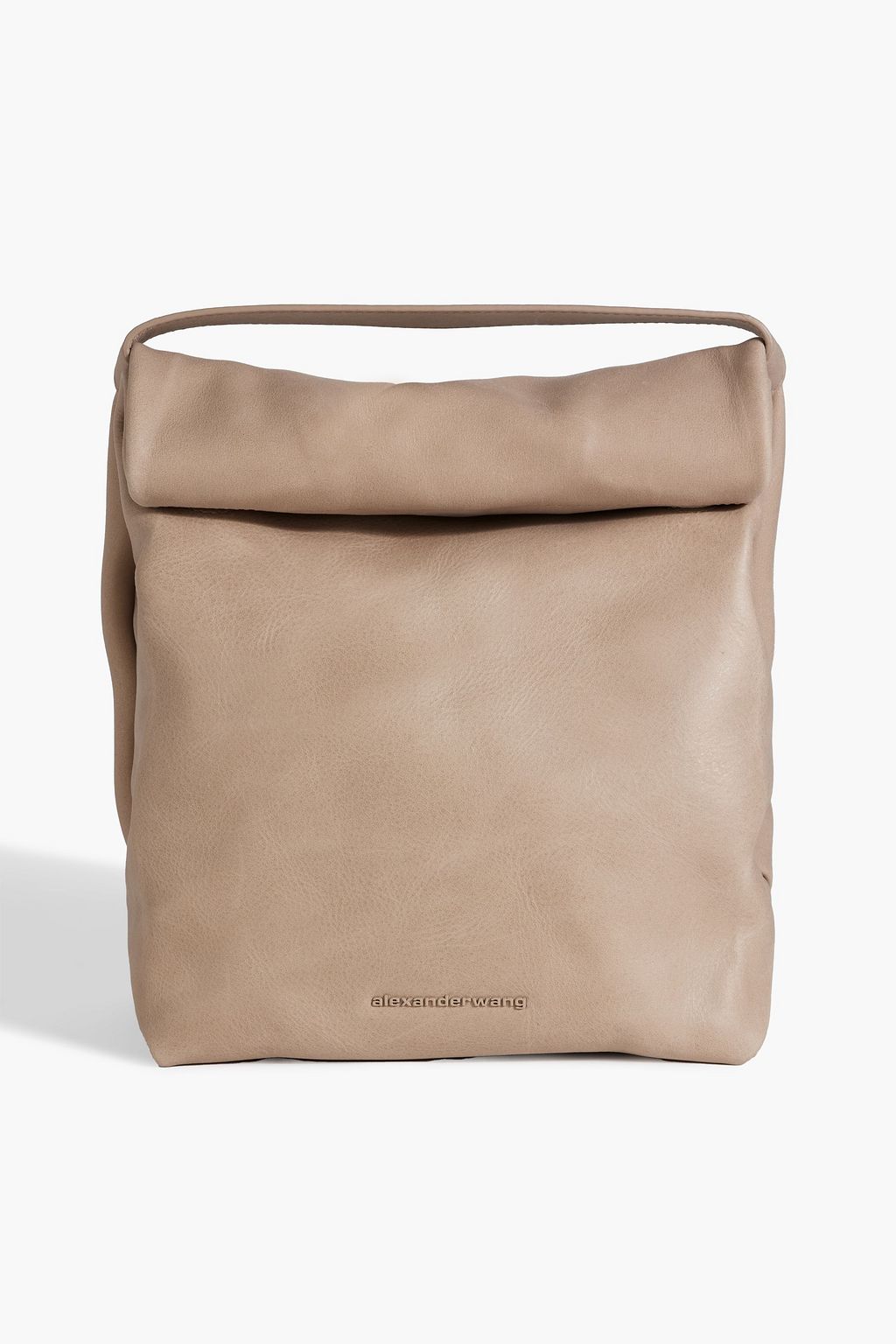 Lunch leather tote mushroom One Size