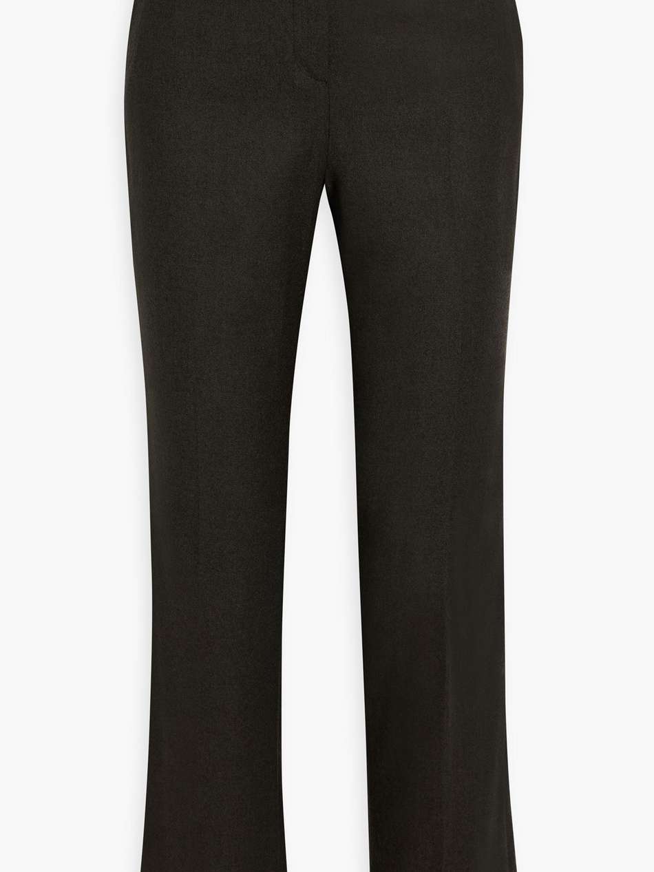 wool-felt straight-leg pants
