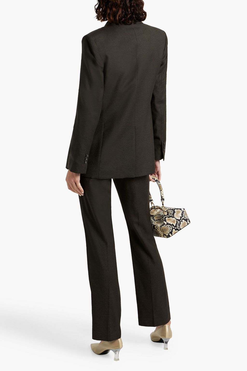 THEORY Double-breasted wool-felt blazer