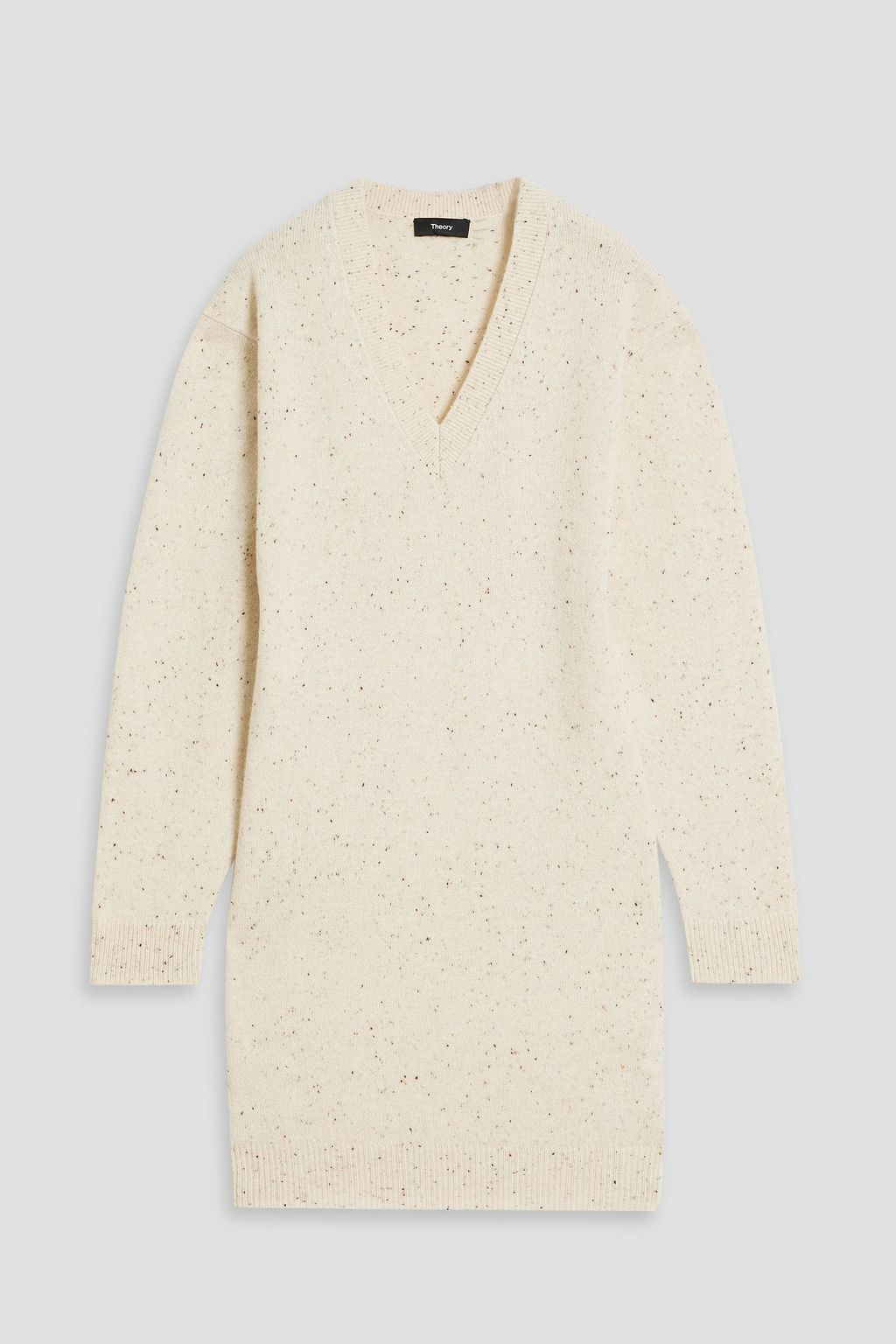 THEORY Donegal wool and cashmere blend mini dress THE OUTNET