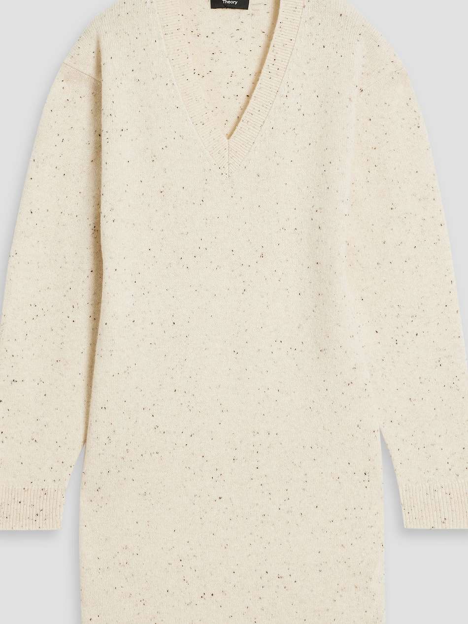 donegal wool and cashmere-blend mini dress