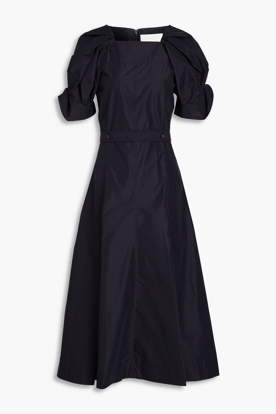 3.1 Phillip Lim Cotton-blend Poplin Midi Dress In Midnight Blue