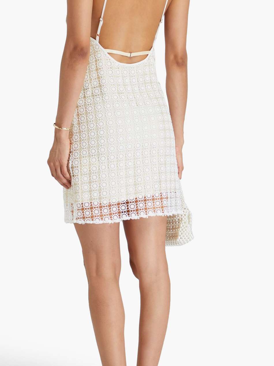 macramé mini dress