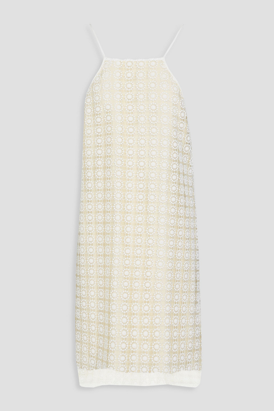 Rohe Macramé Mini Dress In White