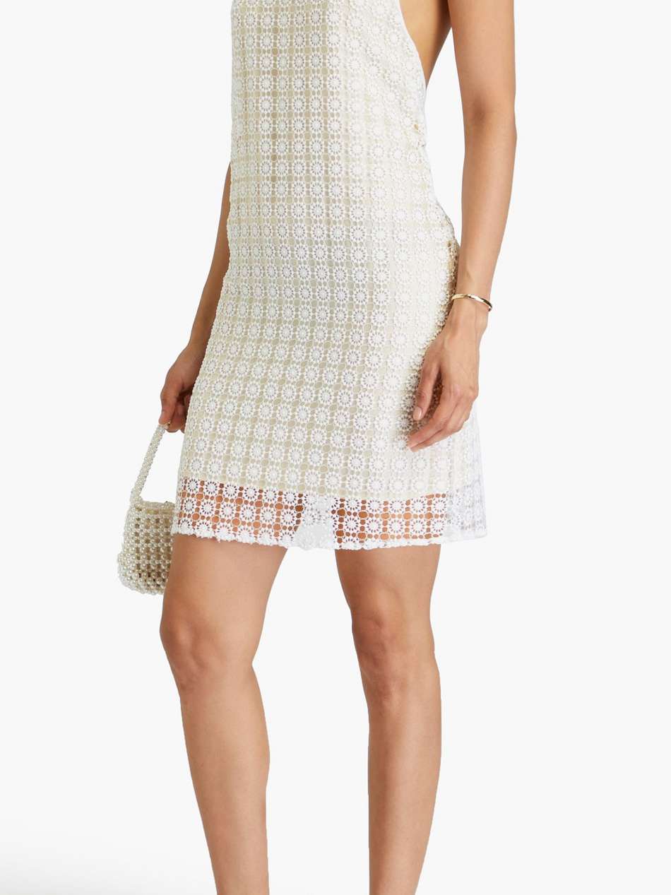 macramé mini dress
