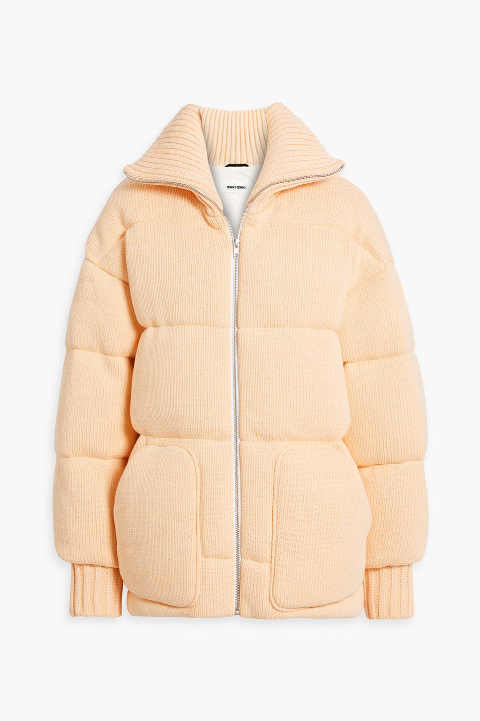 Ienki Ienki Michlin Quilted Cotton-blend Down Jacket In Pastel Orange