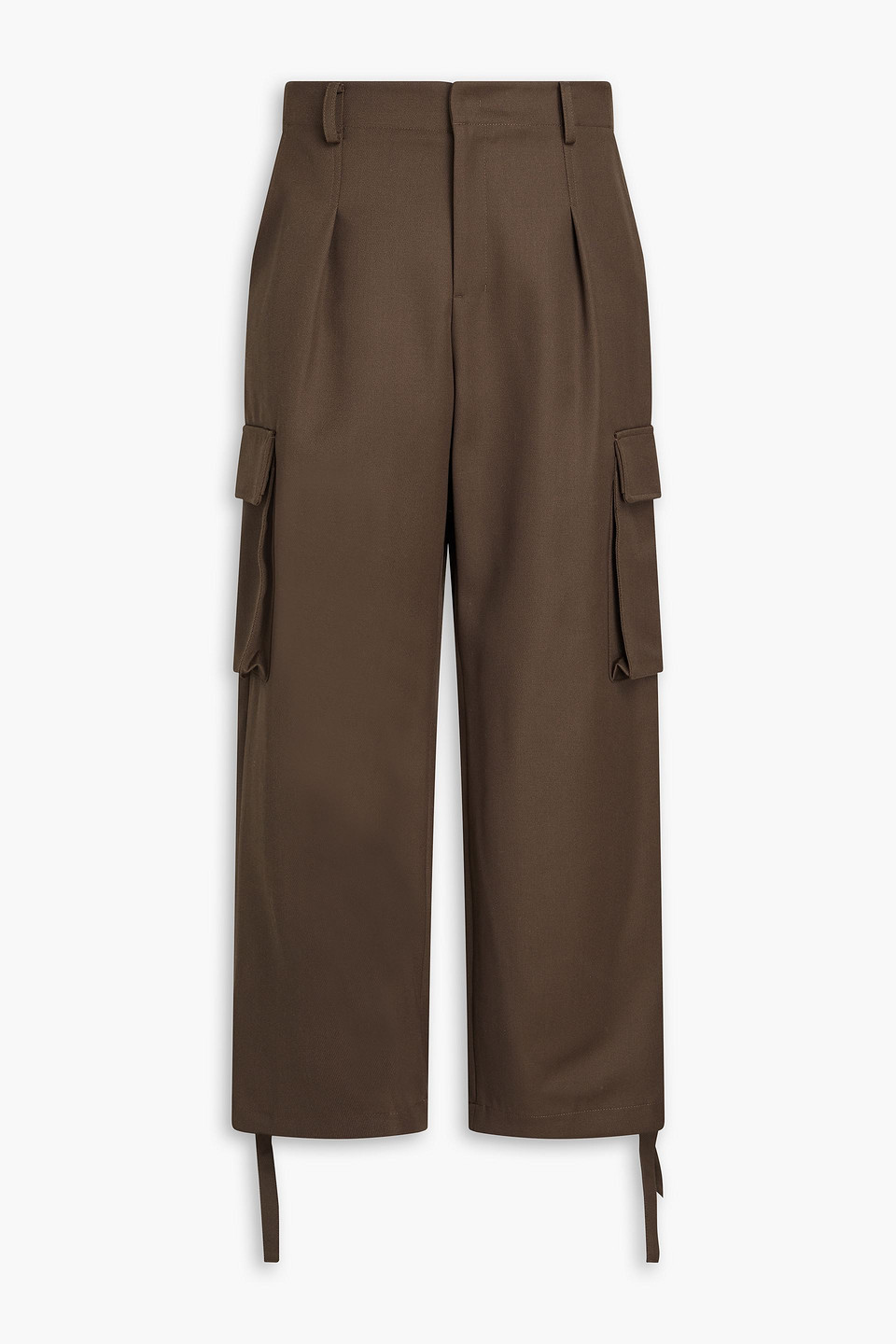 Le 17 Septembre Pleated wool-blend twill cargo pants