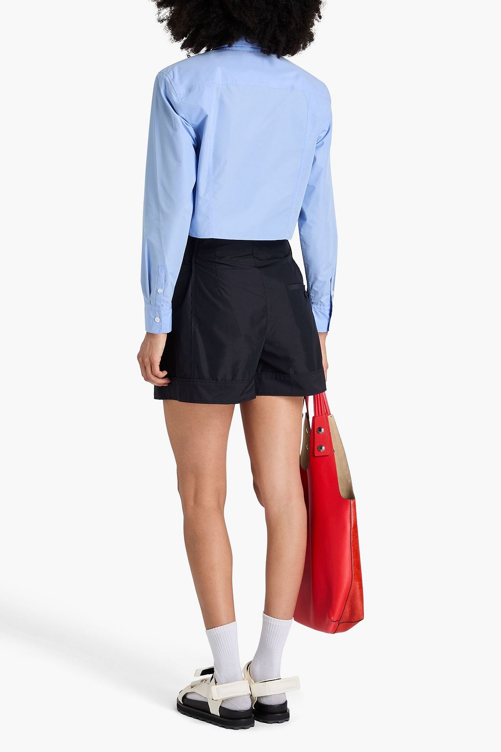 3.1 PHILLIP LIM Belted cotton-blend shorts