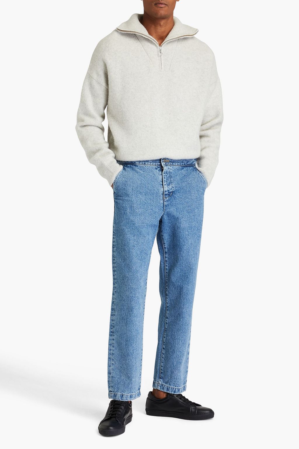 LE 17 SEPTEMBRE Buckled denim jeans