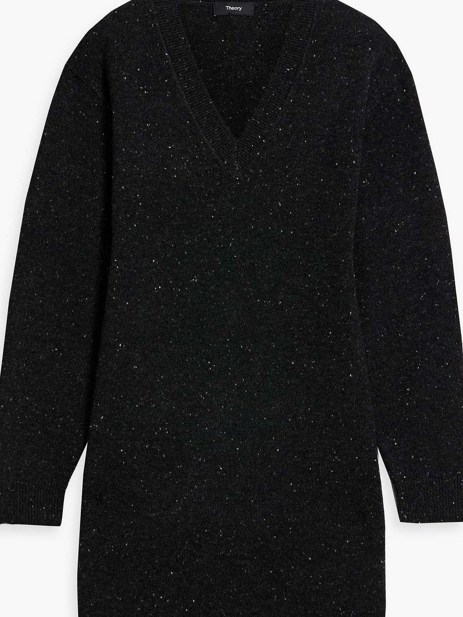 donegal wool and cashmere-blend mini dress