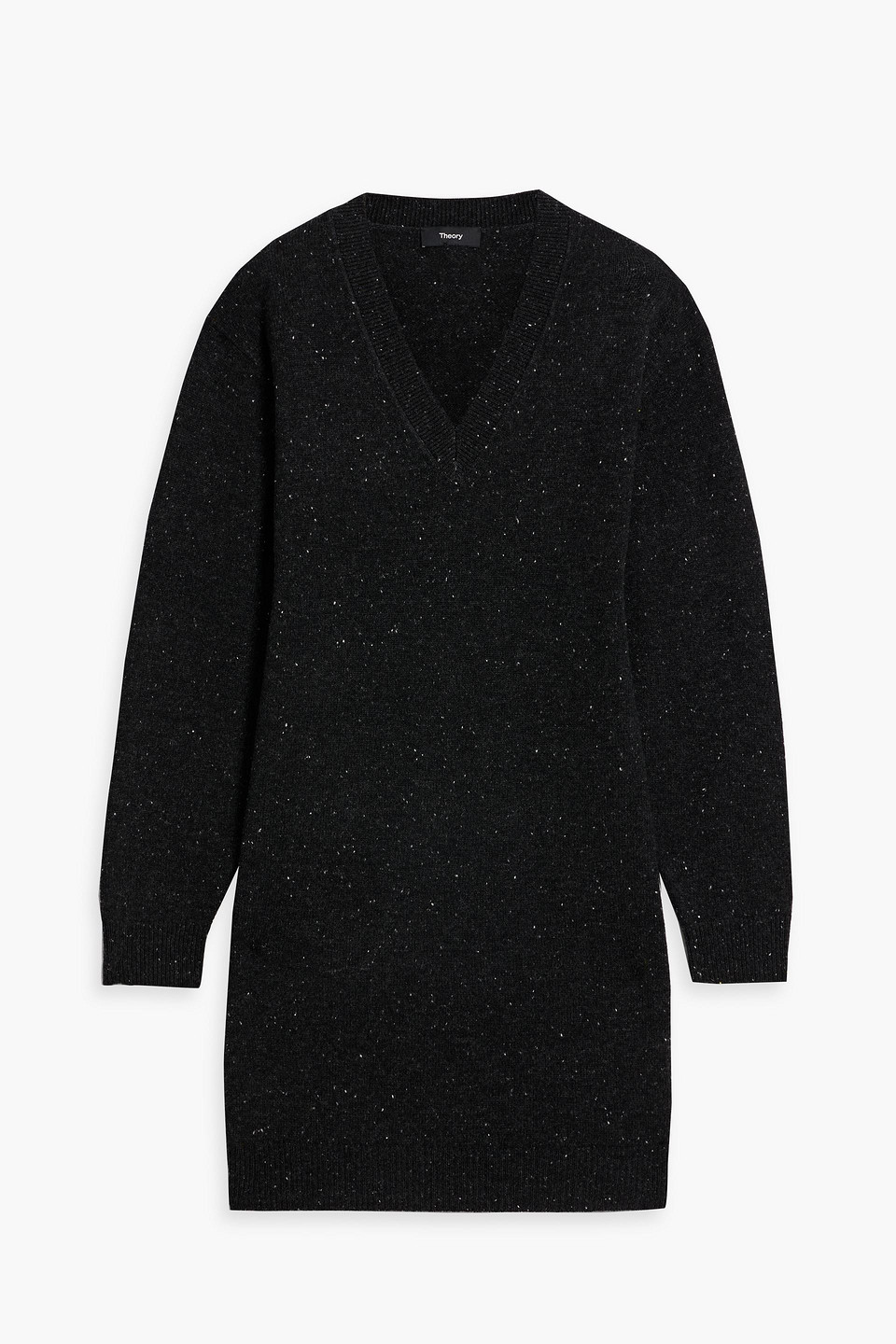 Theory Donegal Dress In Charcoal