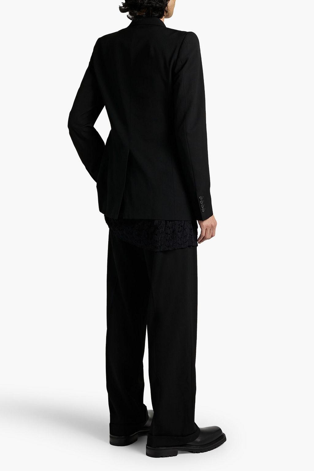DRIES VAN NOTEN Wool-twill blazer