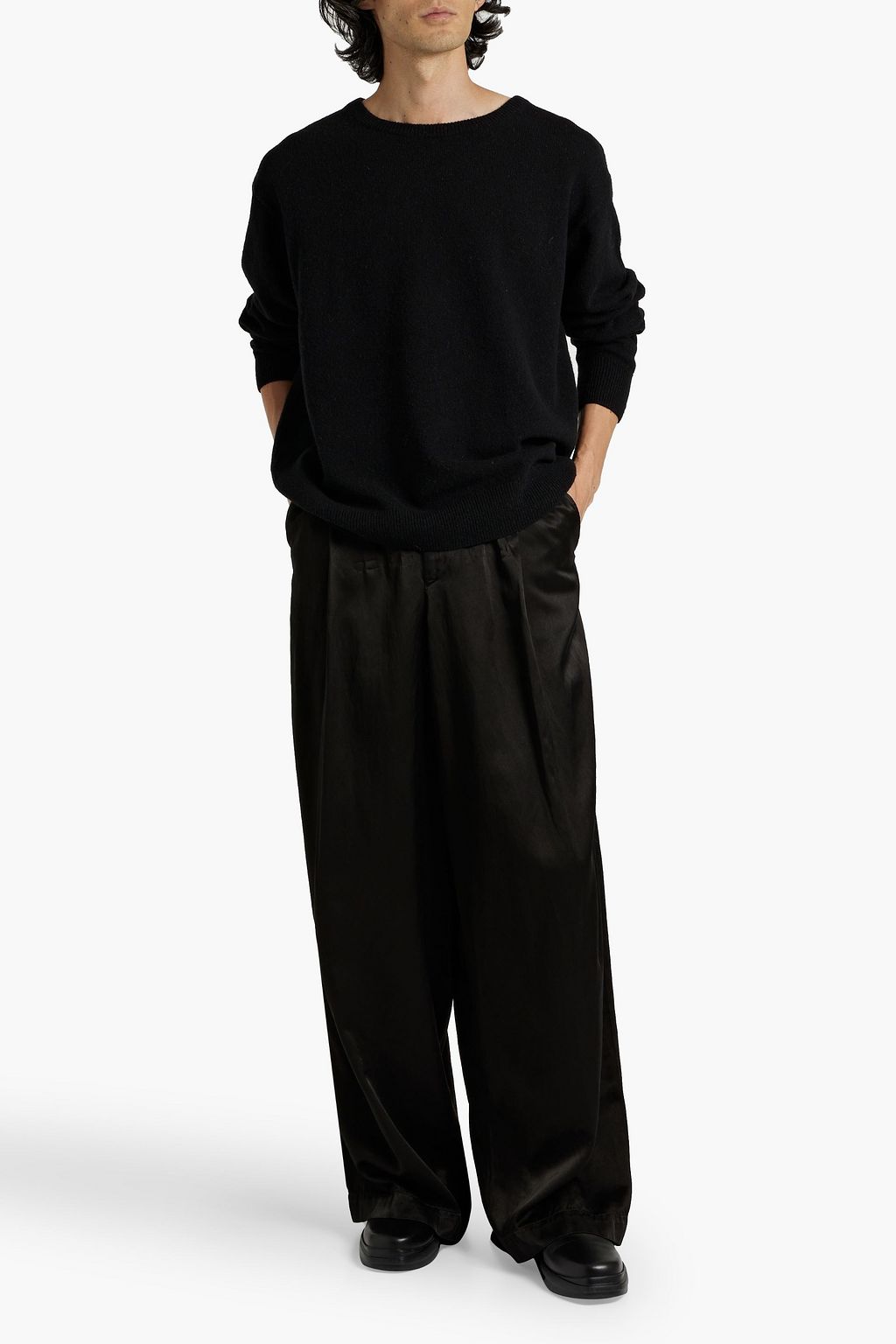 DRIES VAN NOTEN Wool and cashmere-blend sweater