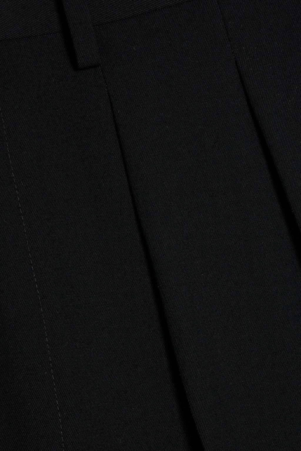 DRIES VAN NOTEN Pleated wool-twill pants