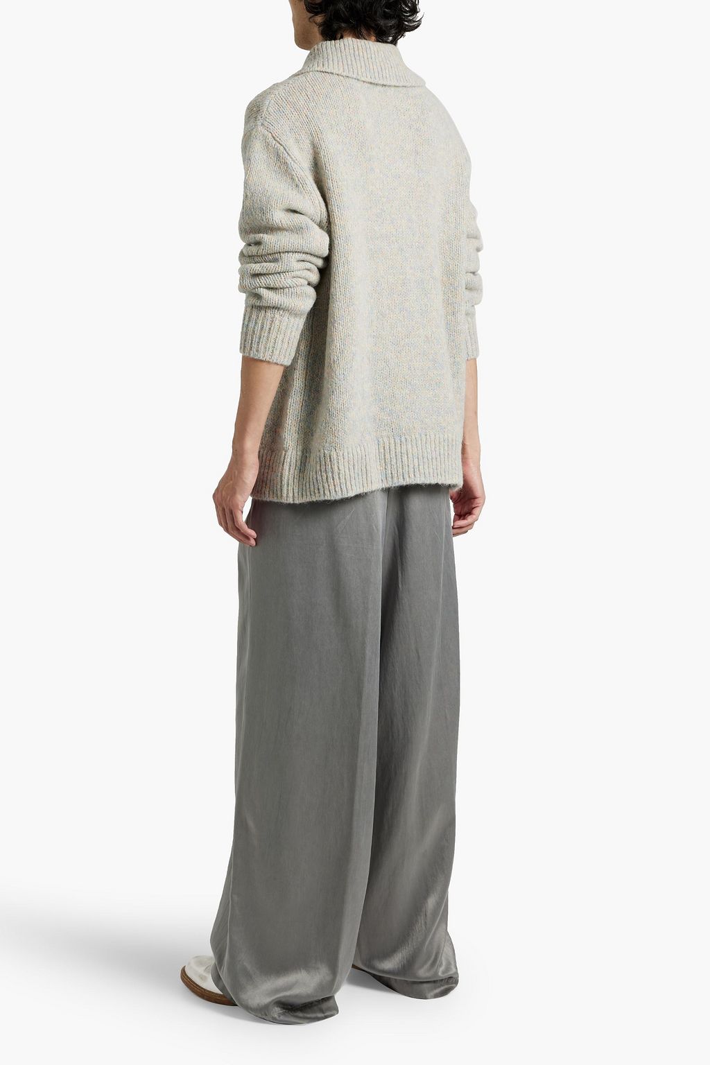 DRIES VAN NOTEN Alpaca-blend polo sweater