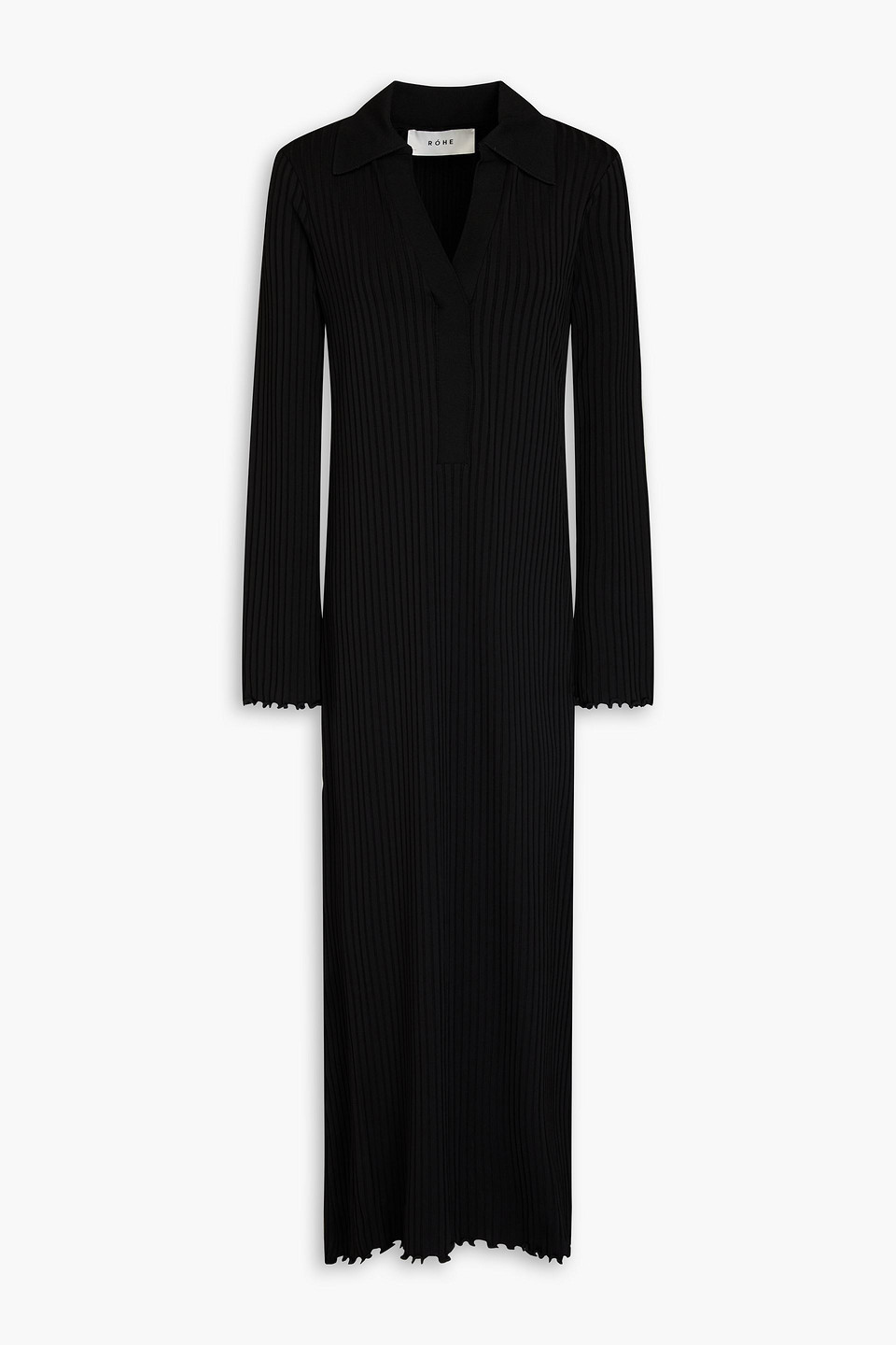 Rohe Ribbed-jersey Maxi Dress In Black