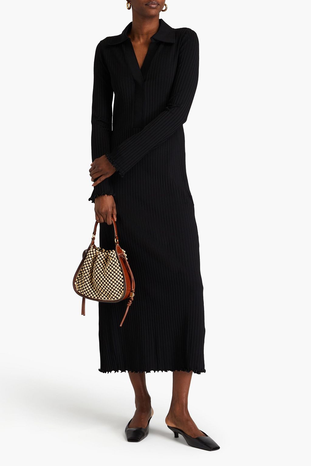 RÓHE Ribbed jersey maxi dress
