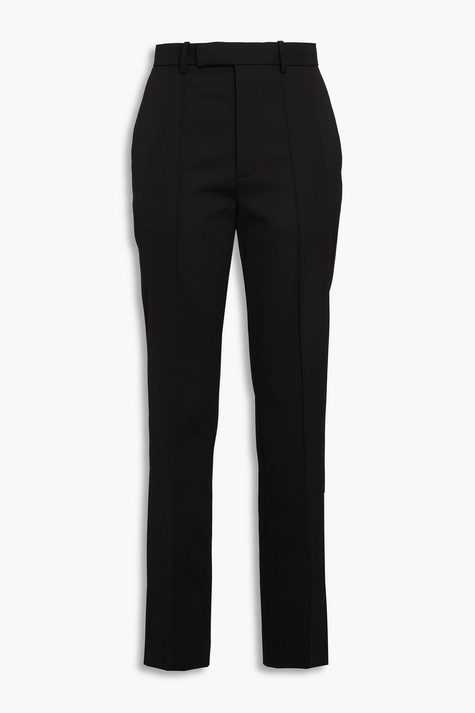 Rohe Grain De Poudre Straight-leg Pants In Black
