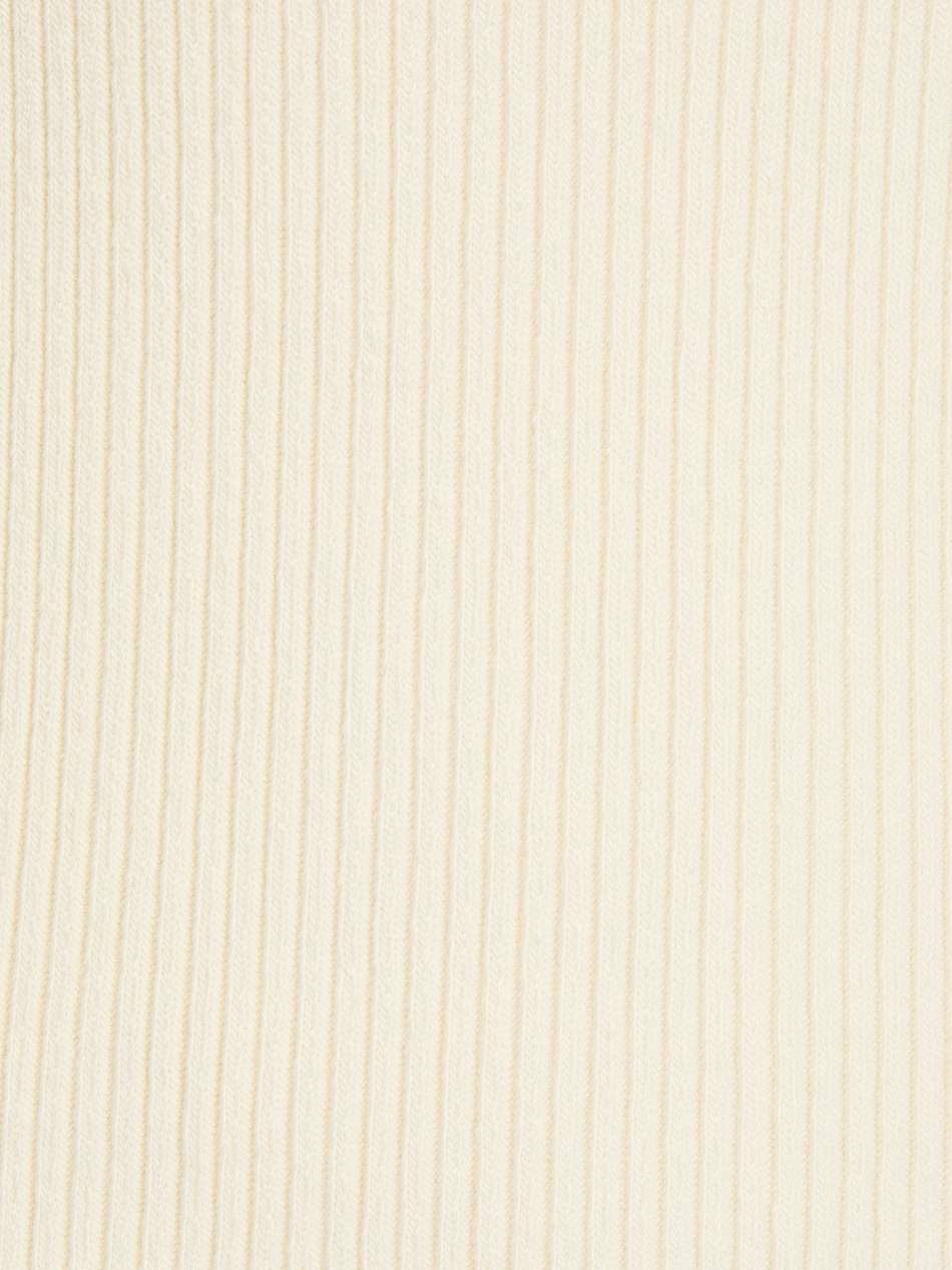 ribbed cotton-blend top