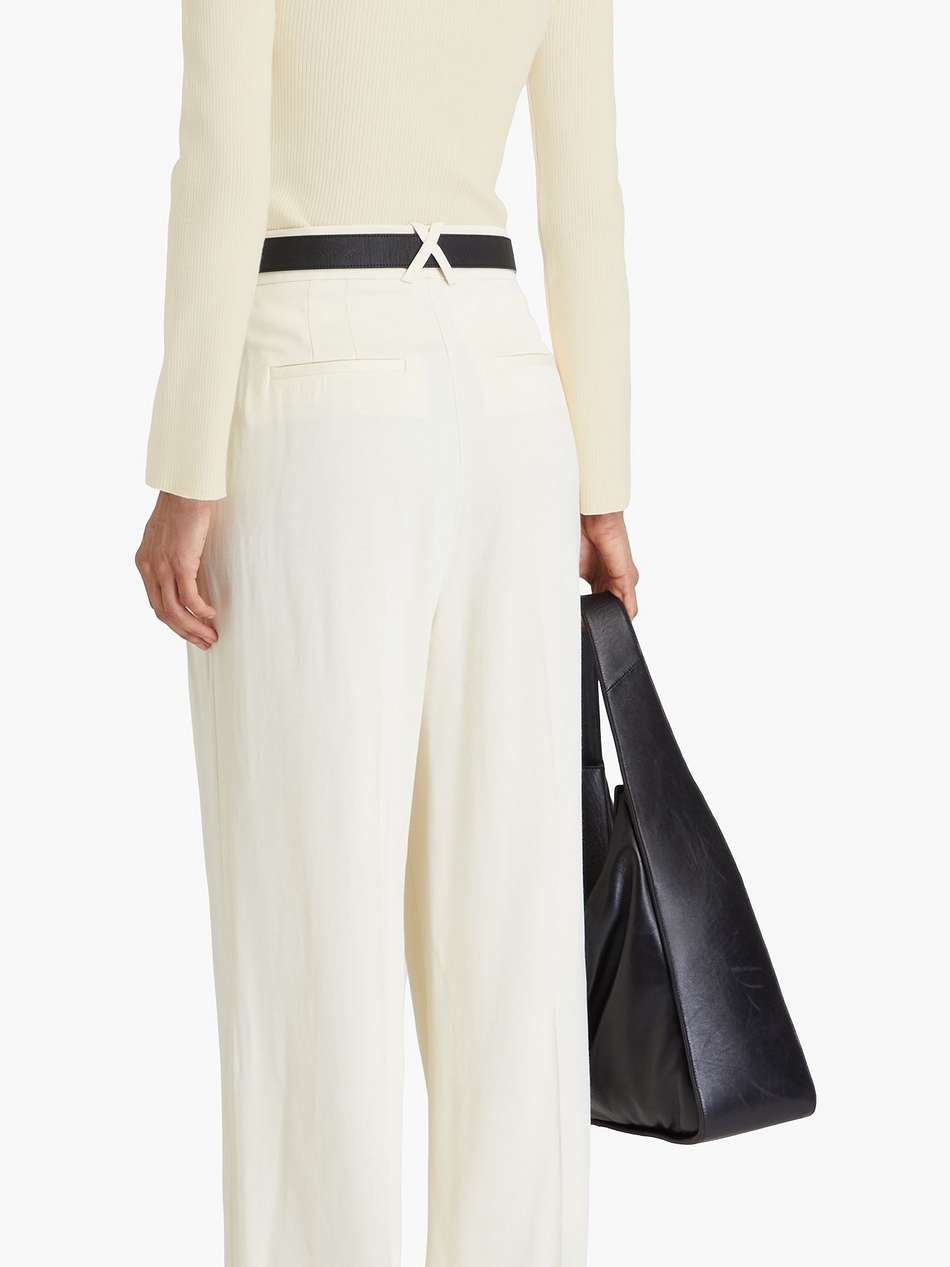 ribbed cotton-blend top