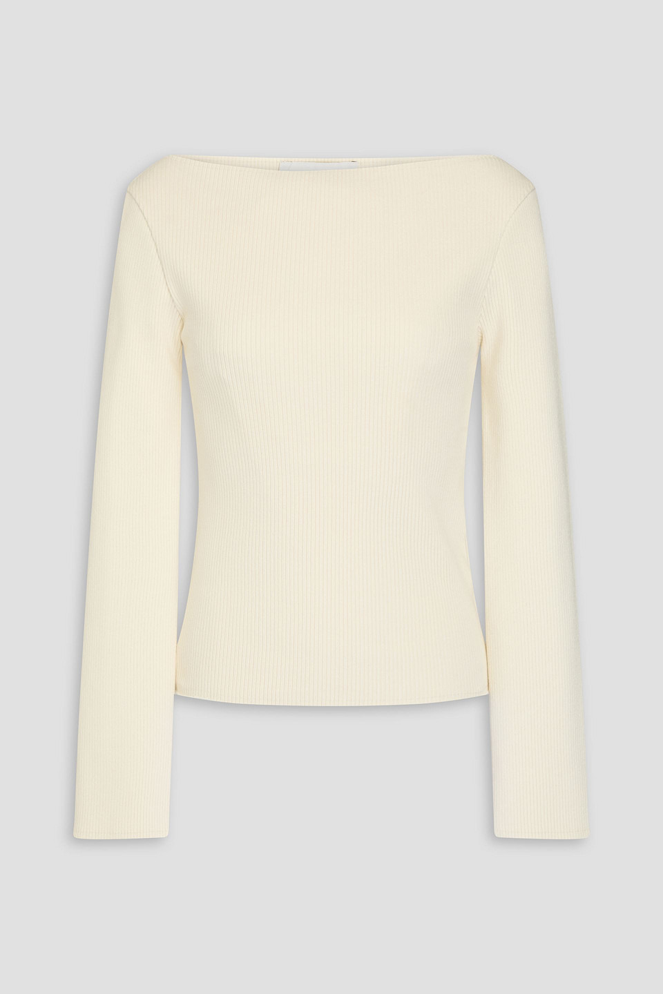 Rohe Ribbed Cotton-blend Top In Cream