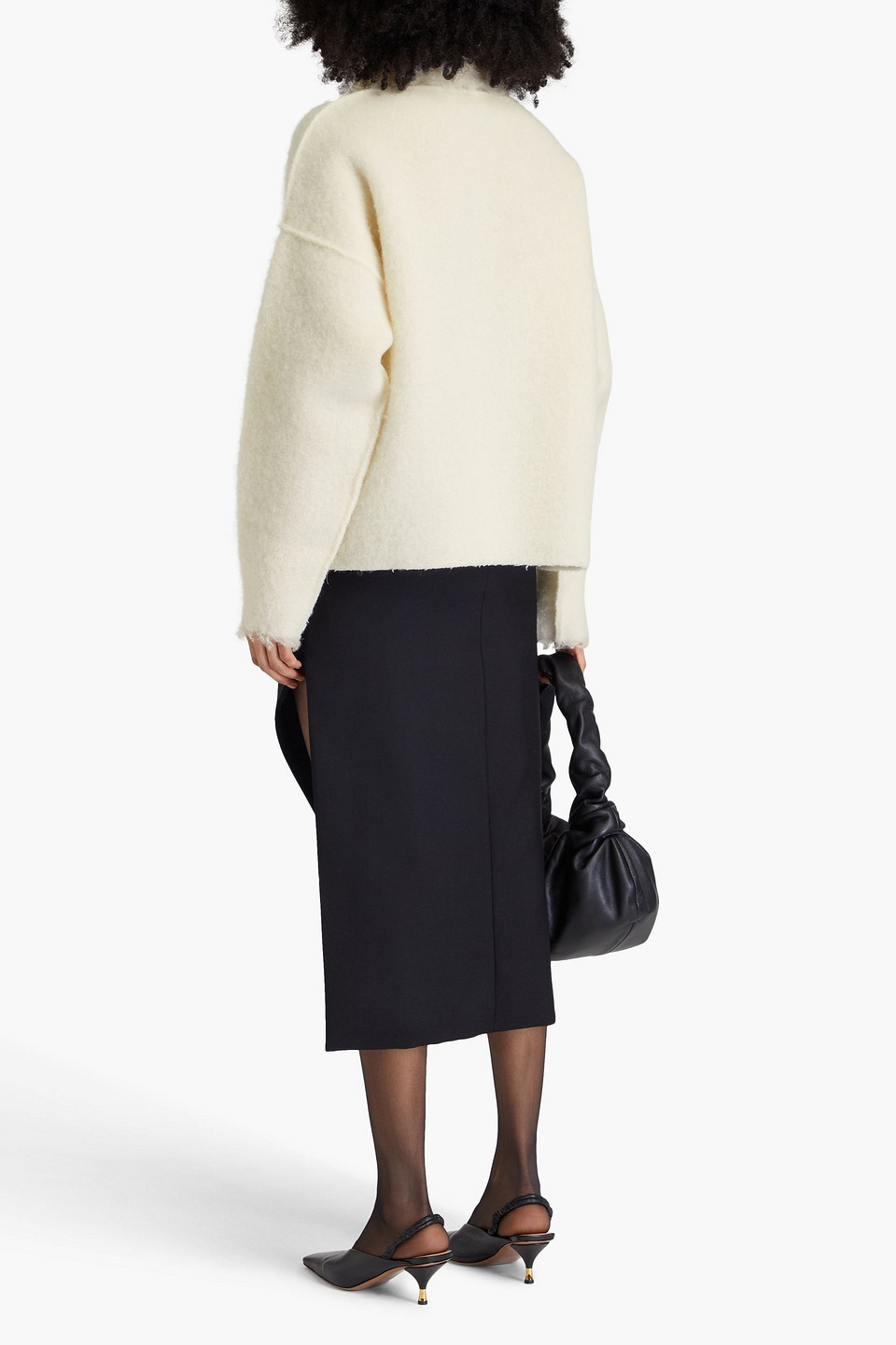ROHE OVERSIZED WOOL-BLEND TURTLENECK SWEATER