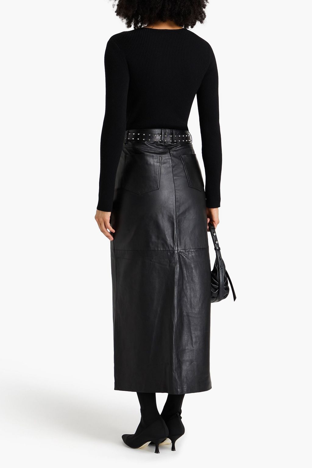 MUUBAA Leather maxi skirt