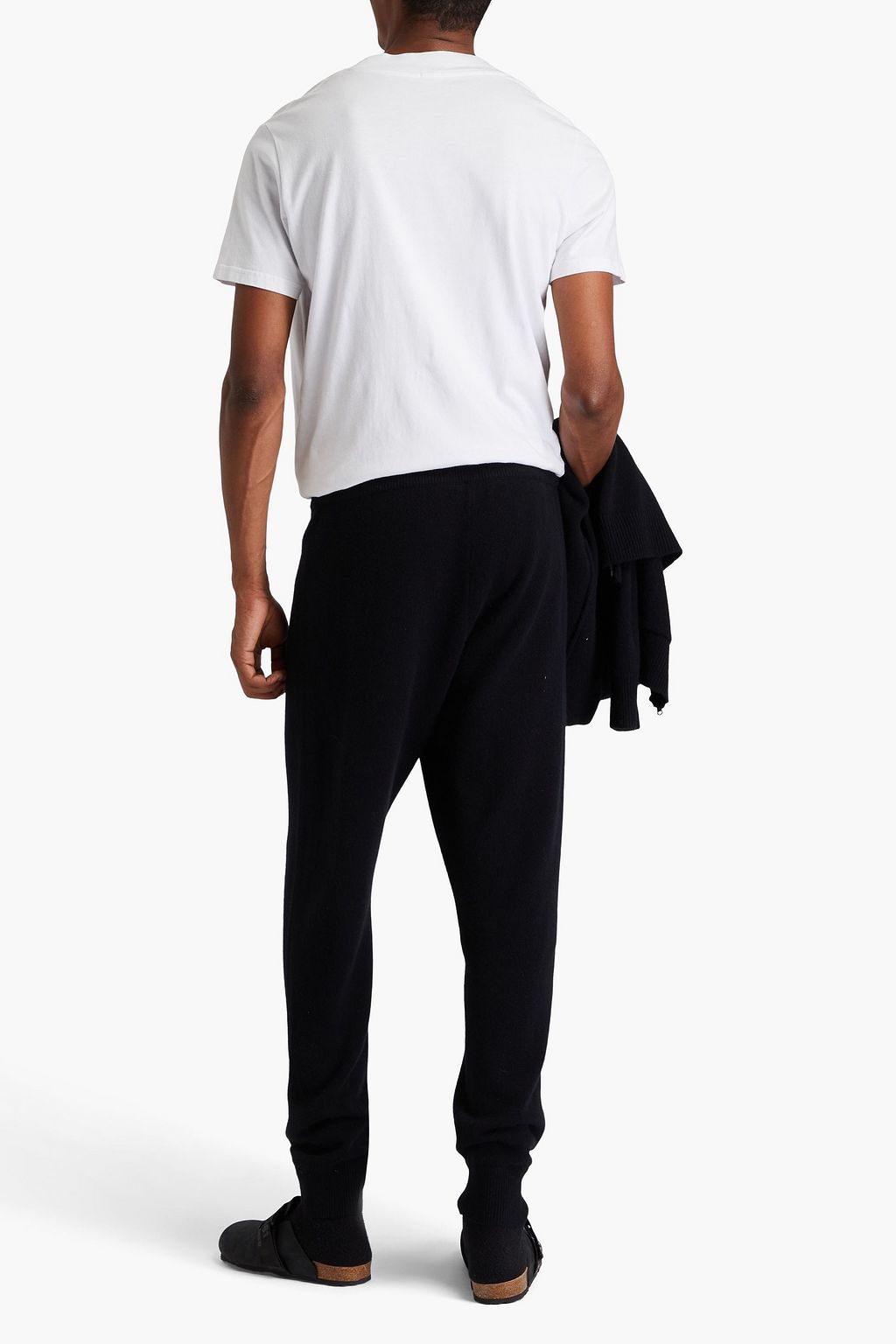 JAMES PERSE Mélange cashmere sweatpants
