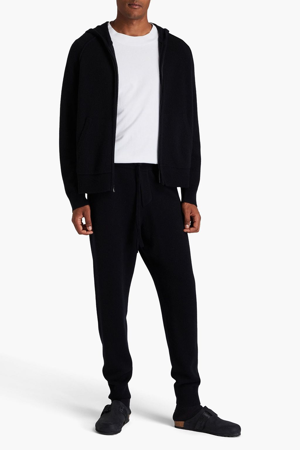 JAMES PERSE Mélange cashmere sweatpants