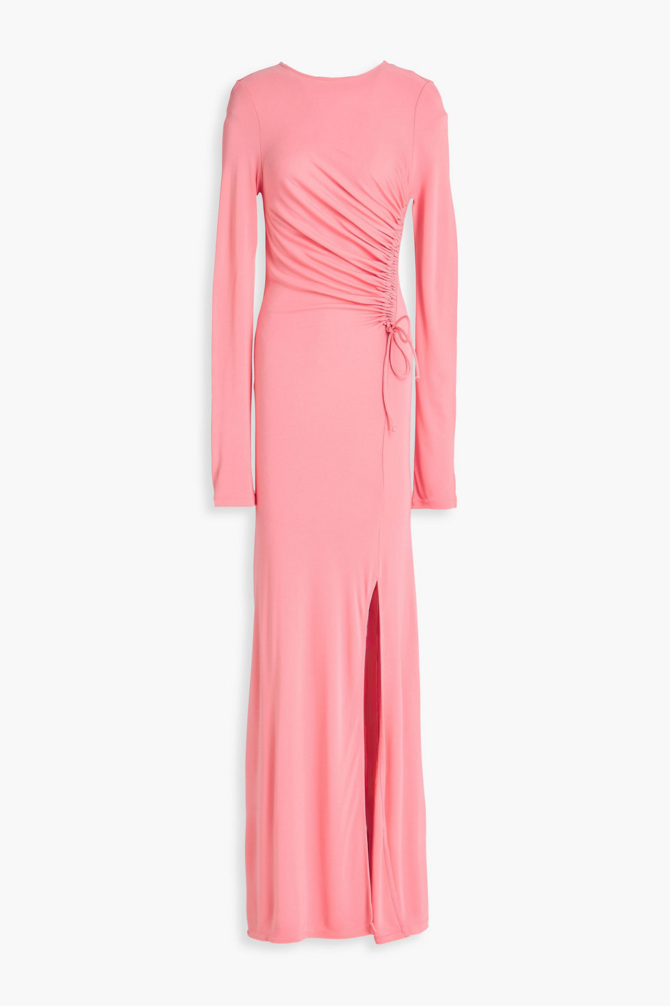 Rohe Ruched Jersey Maxi Dress In Pink