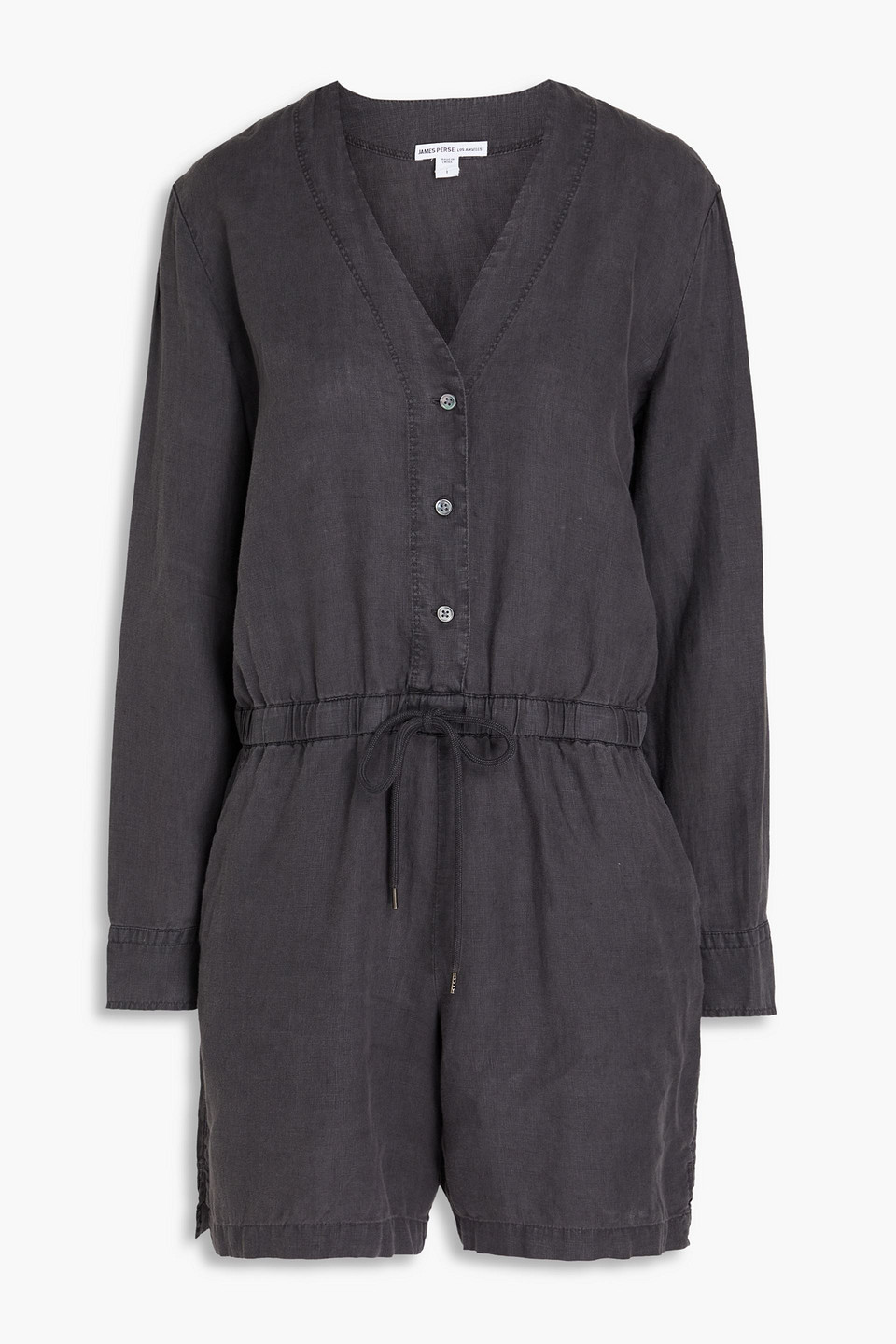 James Perse - Linen playsuit - Gray - 1