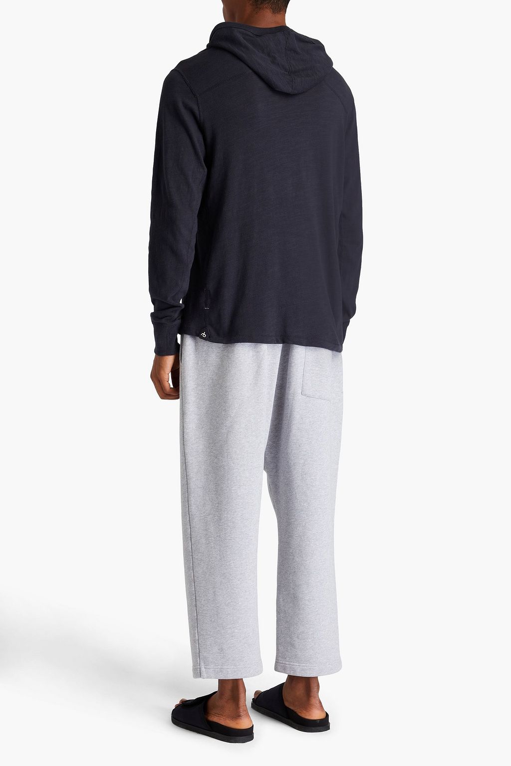 RAG & BONE Flame slub cotton-jersey hoodie