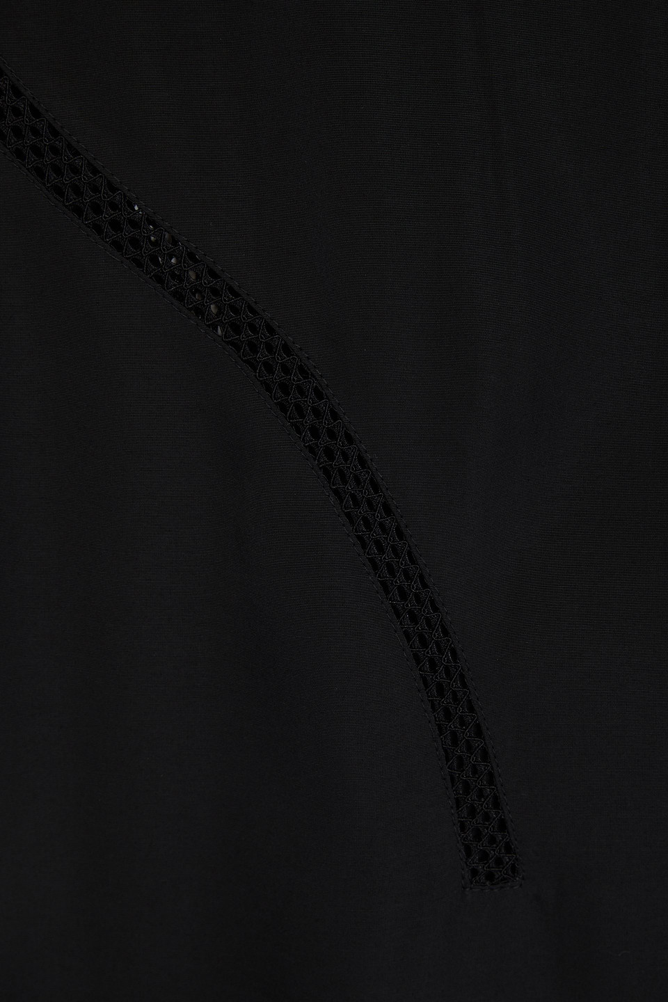 Shop Rohe Lattice-trimmed Crepe Midi Dress In Black
