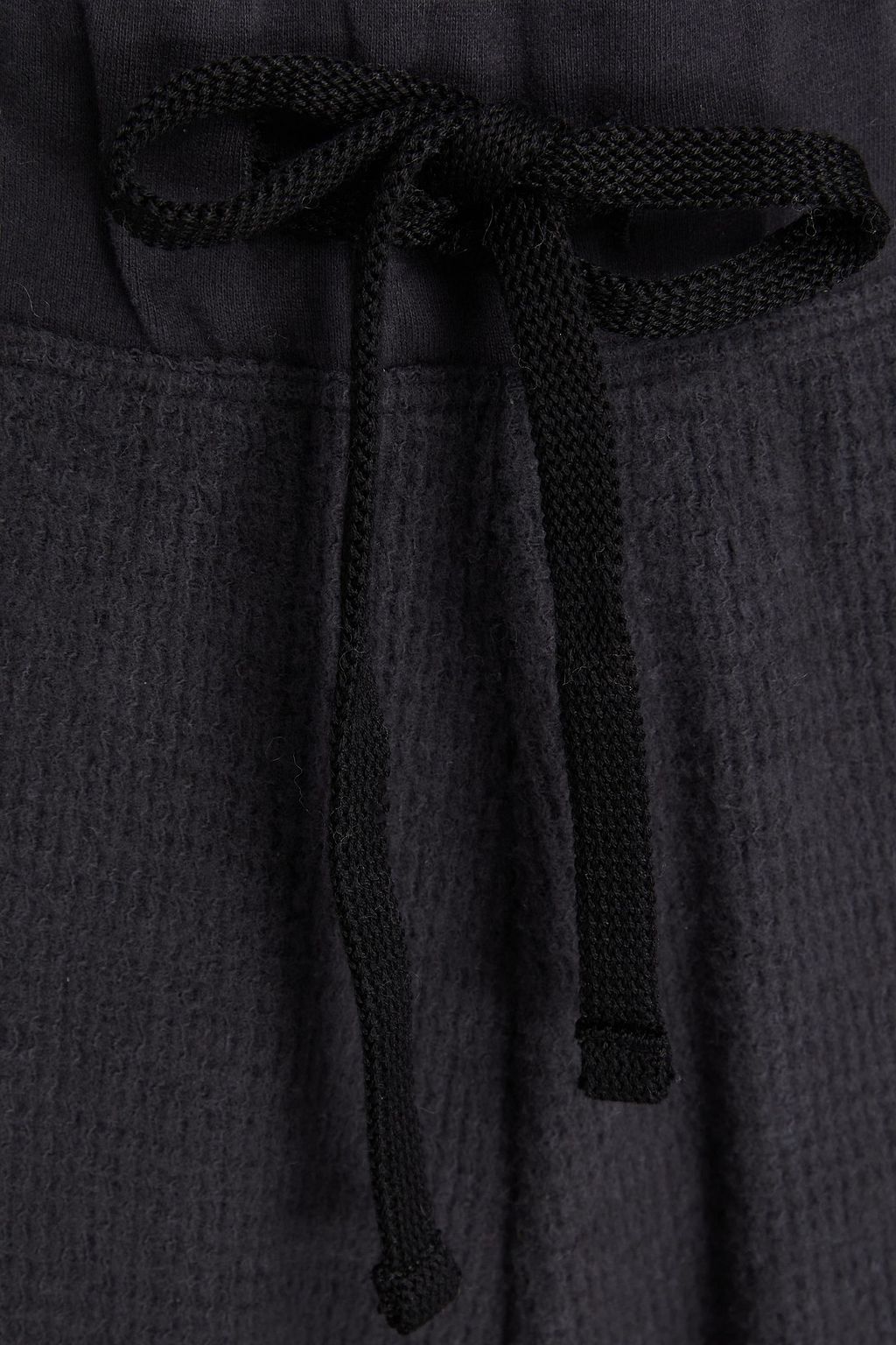 JAMES PERSE Waffle-knit cotton-blend wide-leg pants
