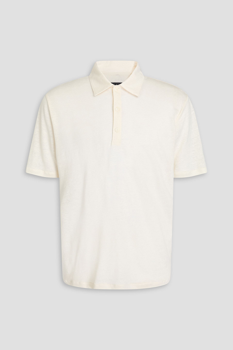 Linen-jersey polo shirt
