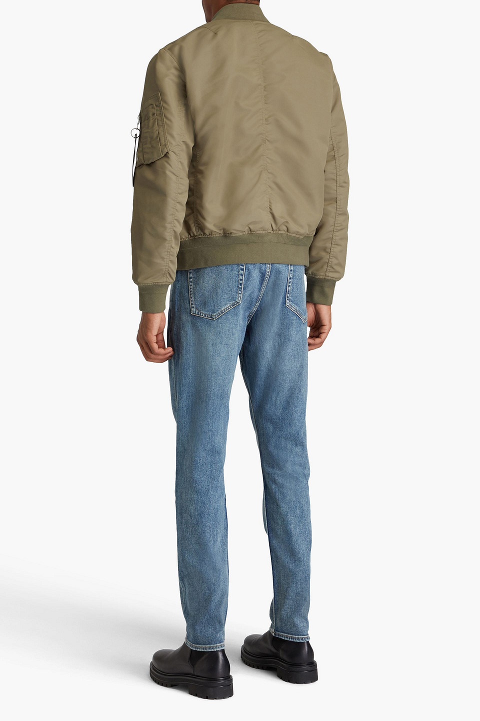  Rag & Bone - Manston Shell Bomber Jacket - Green - S 