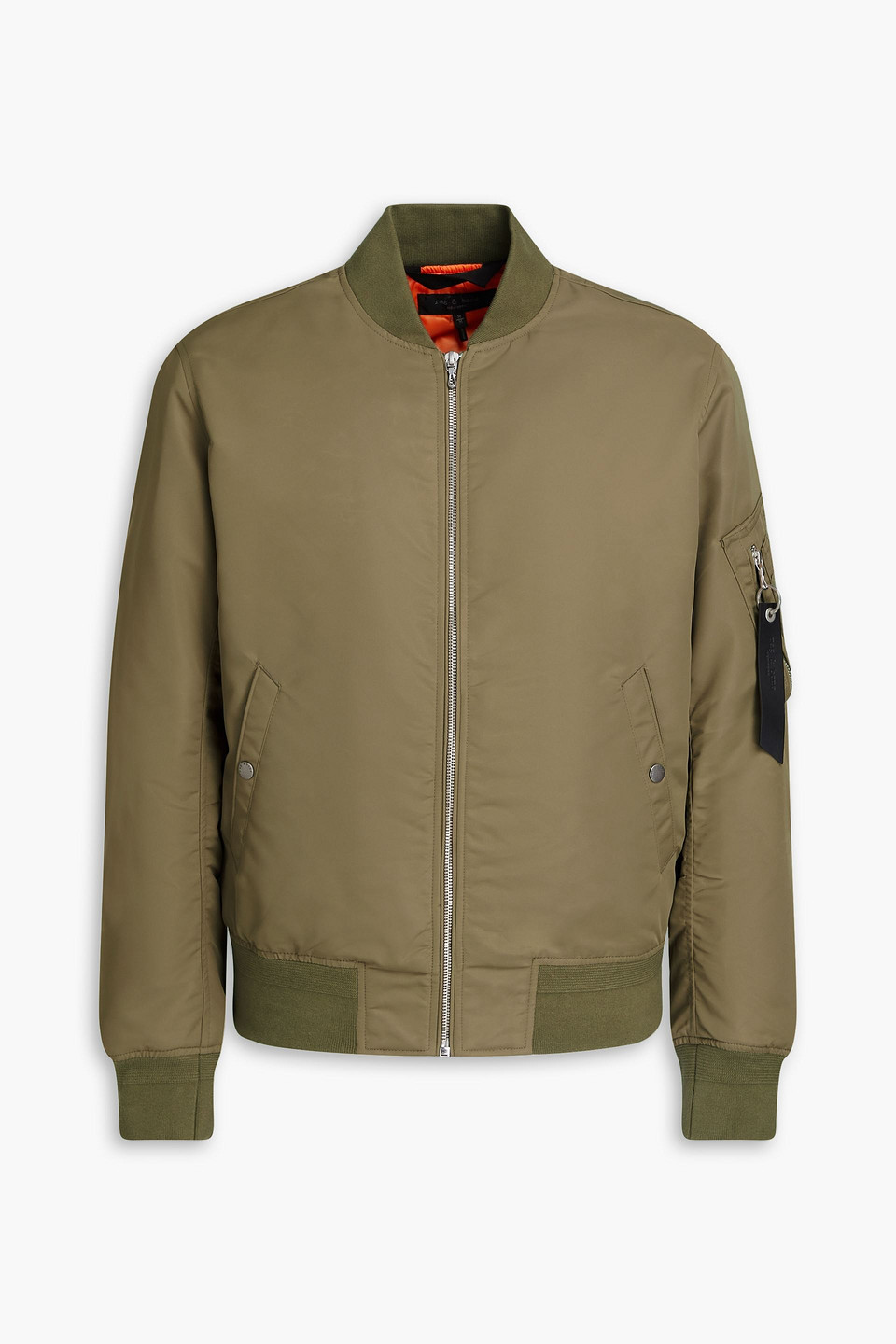 Rag & Bone Manston Shell Bomber Jacket In Green