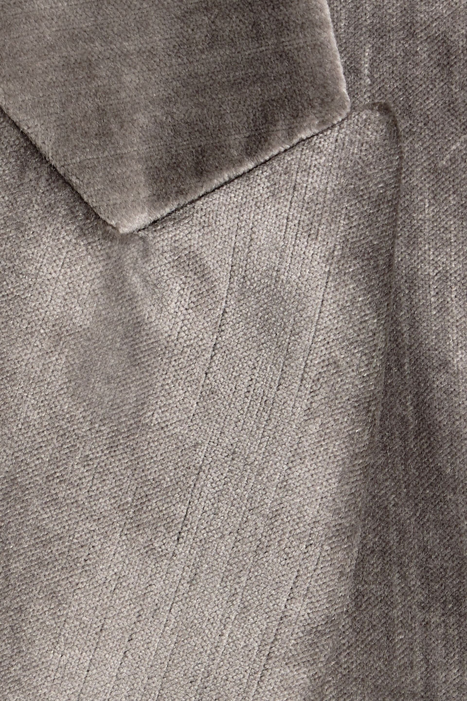 Brunello Cucinelli Cotton-blend Velvet Blazer In Gray