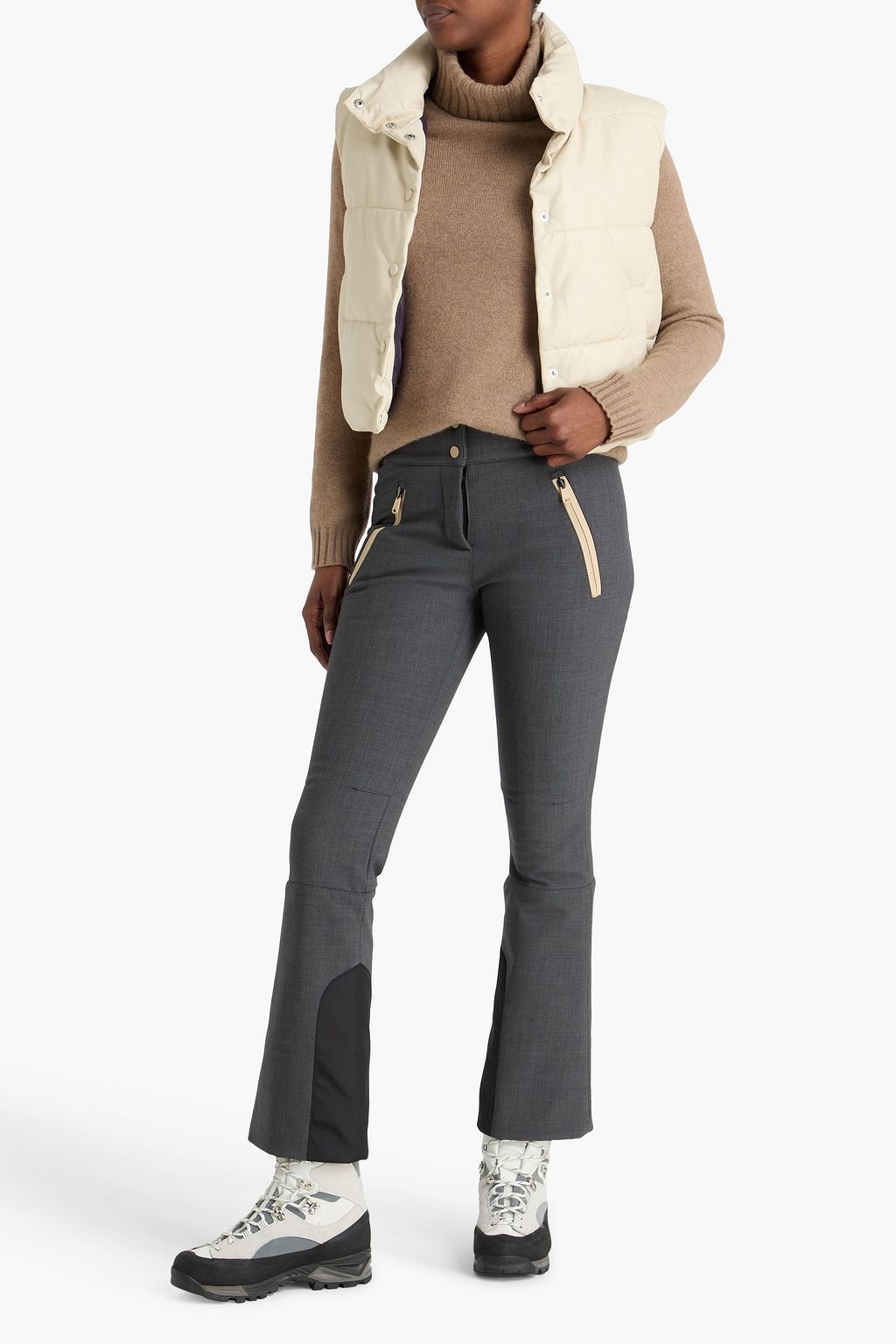 BRUNELLO CUCINELLI Wool-blend bootcut ski pants