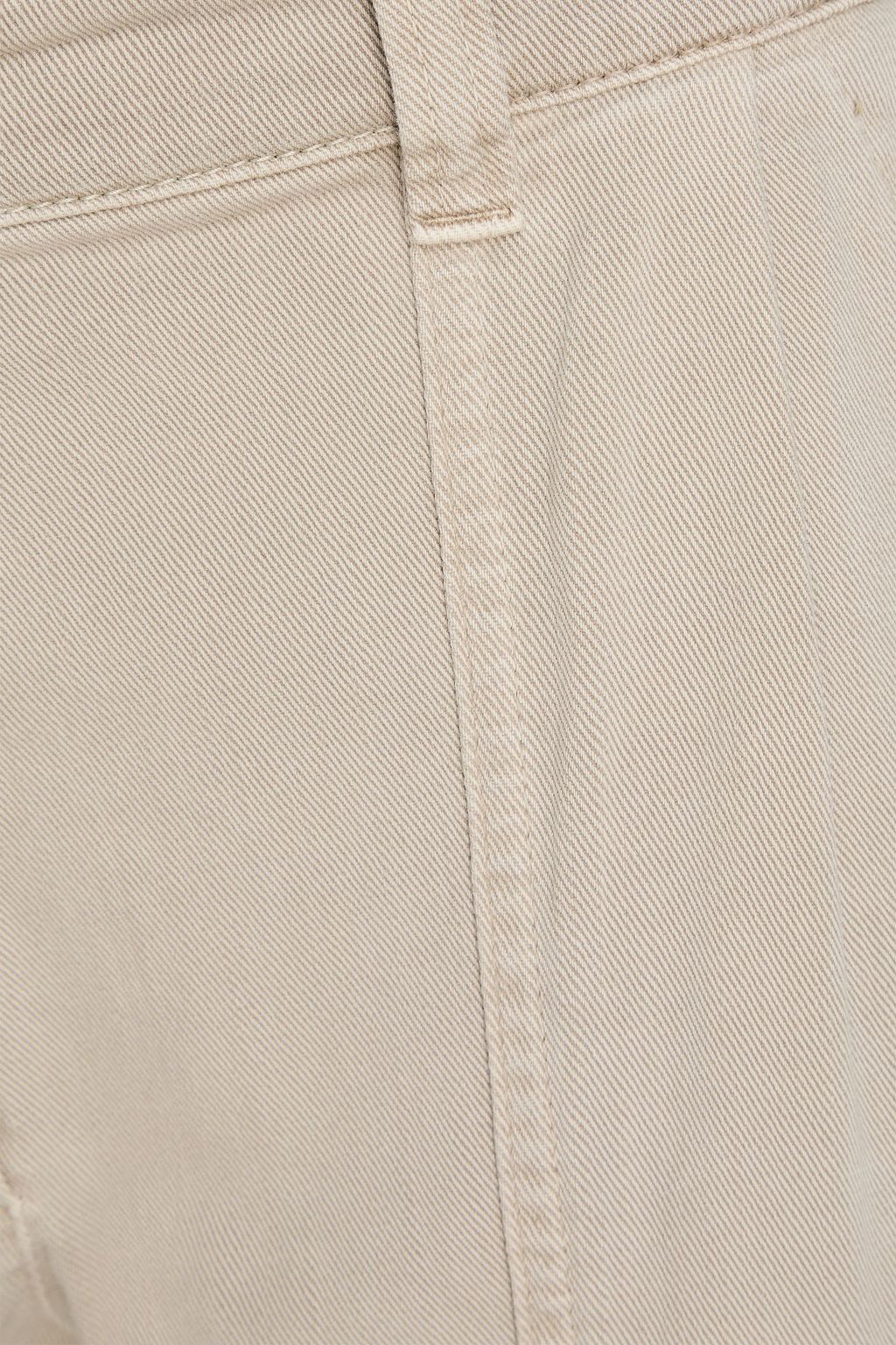 BRUNELLO CUCINELLI Bead-embellished high-rise wide-leg jeans