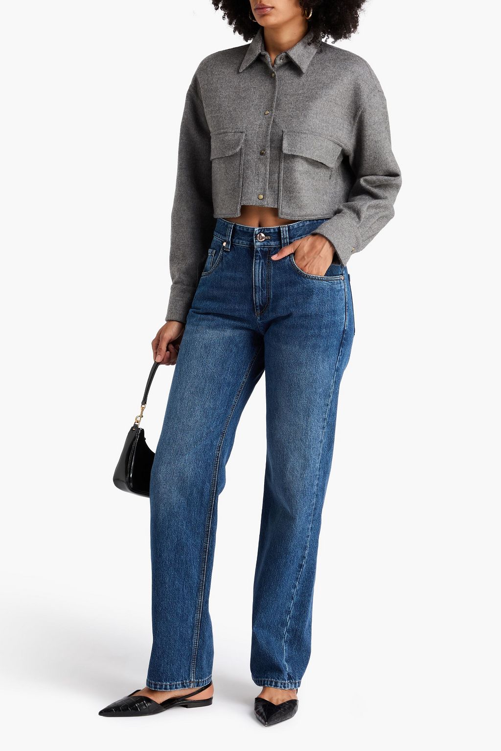 BRUNELLO CUCINELLI High-rise straight-leg jeans