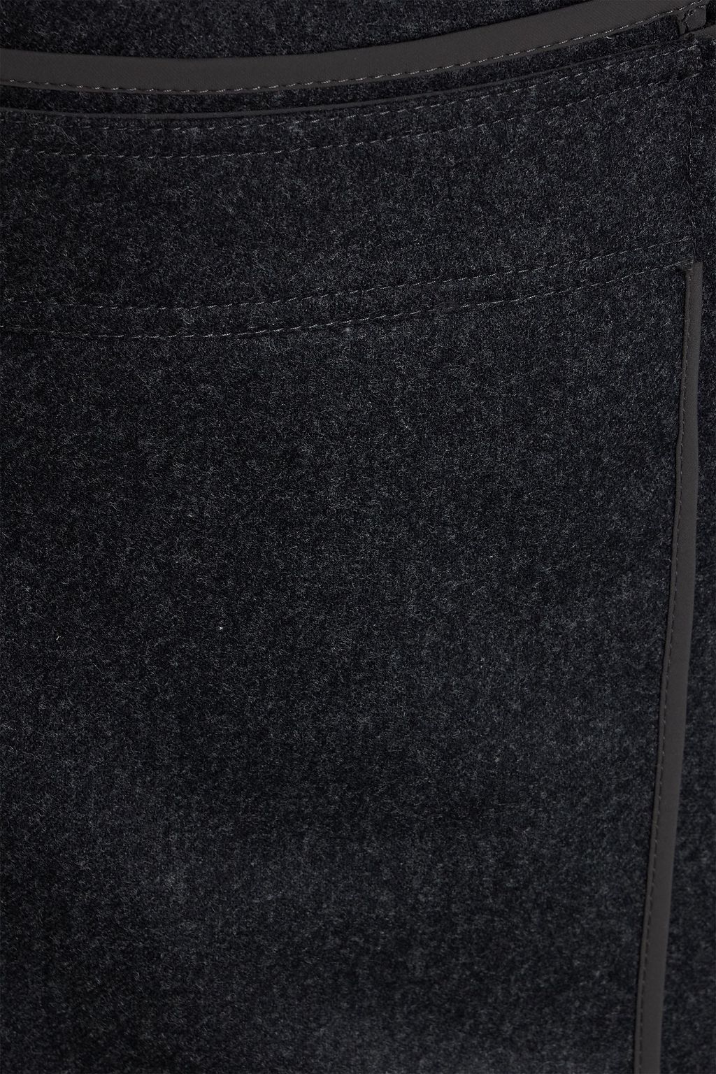 BRUNELLO CUCINELLI Wool-flannel midi wrap skirt