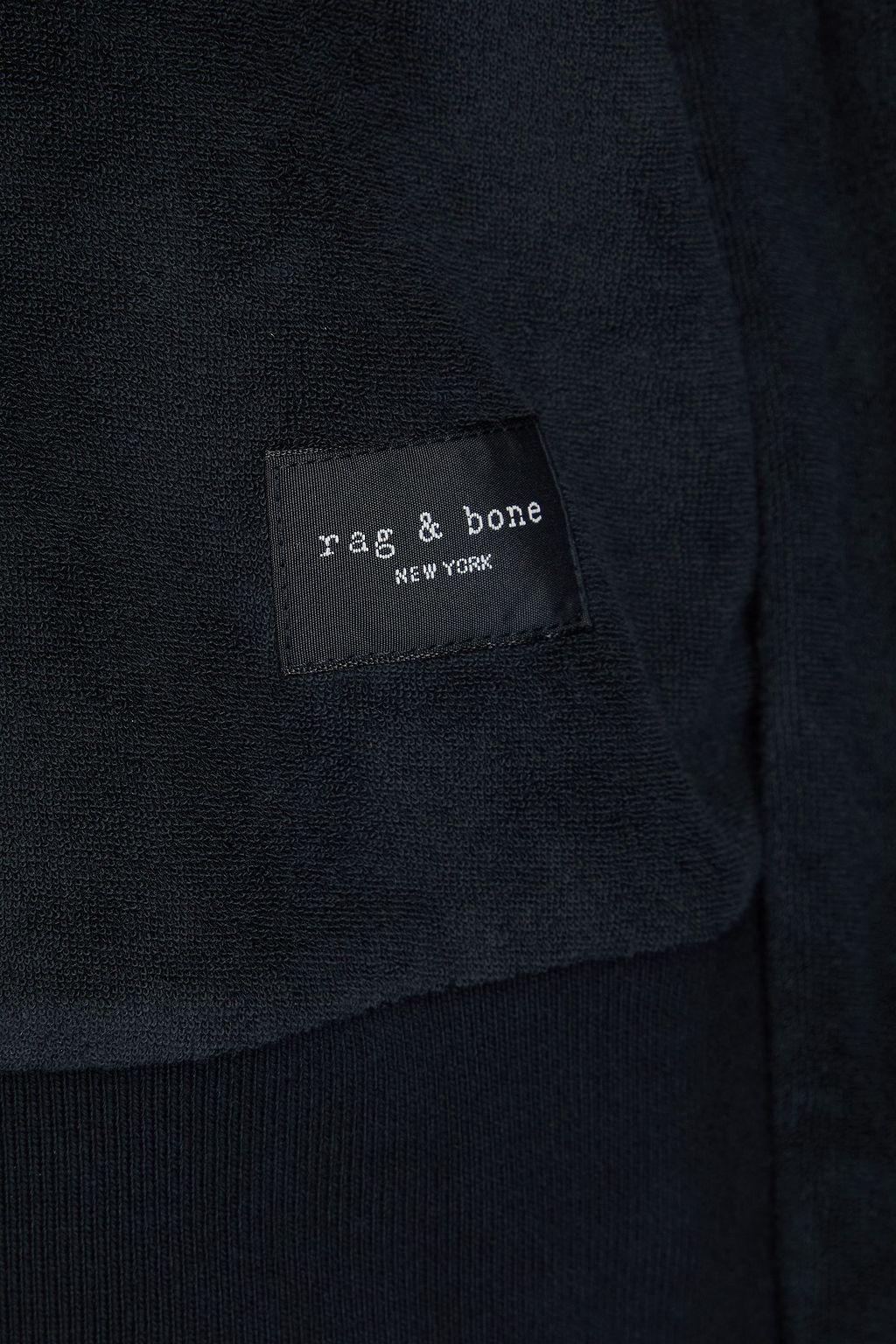 RAG & BONE Cotton-blend terry polo shirt