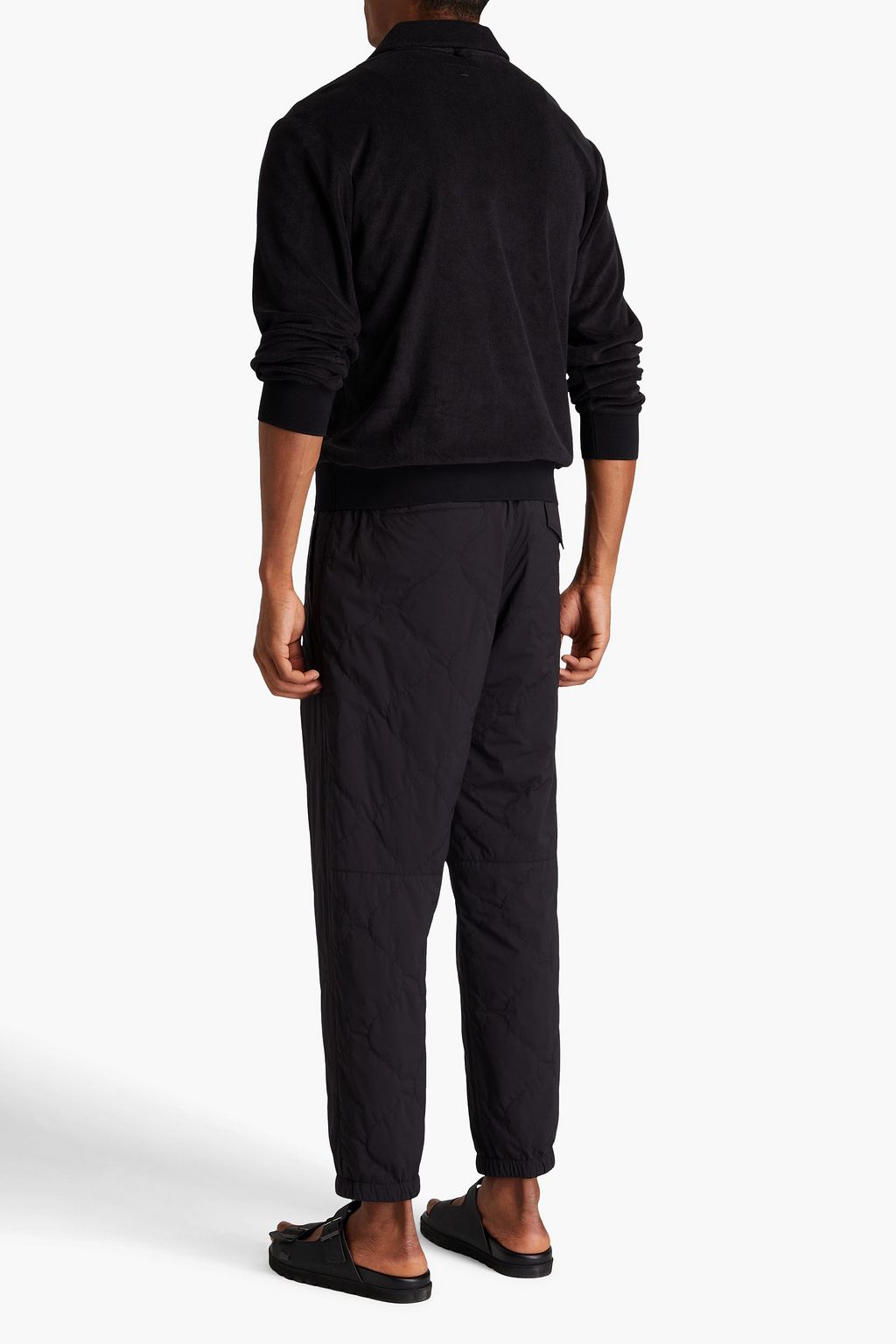 RAG & BONE Cotton-blend terry polo shirt
