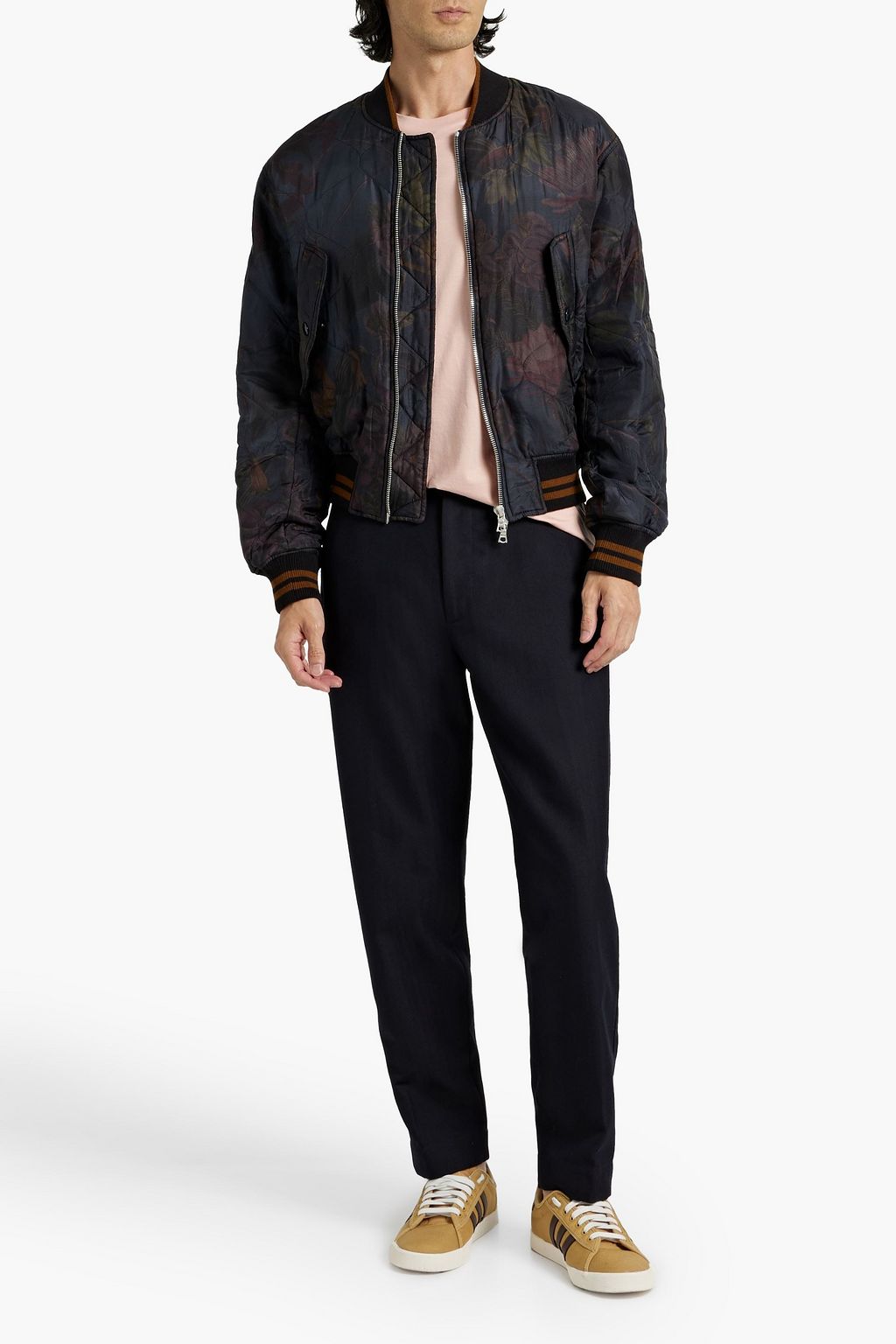 DRIES VAN NOTEN Wool and cotton-blend pants